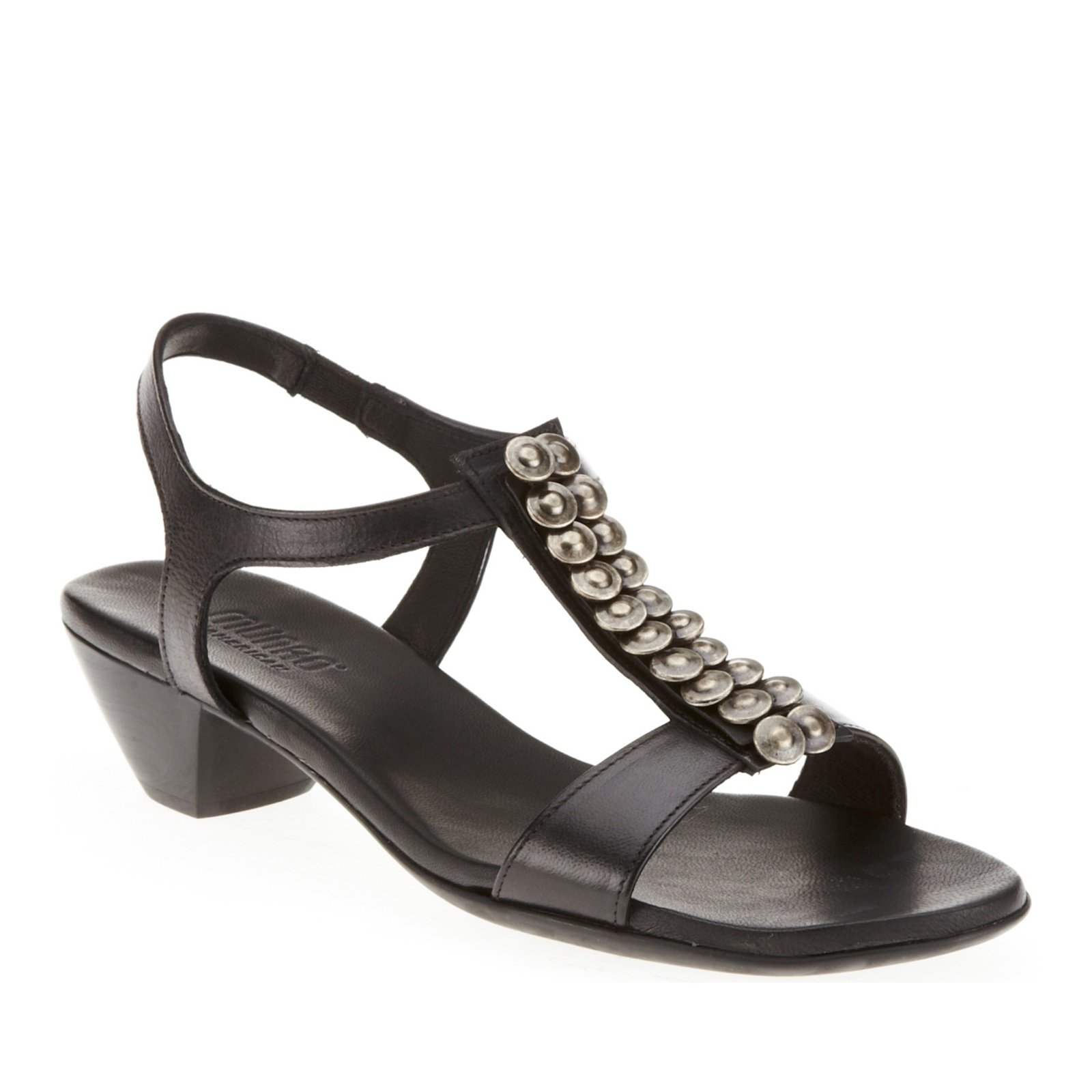 Munro Women's Bree T-Strap Sandals - Comfortable Black Dress Sandals for Women | Perfect for Weddings, Parties & Summer Outfits