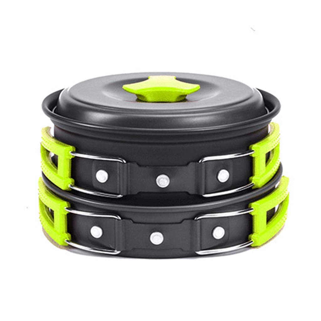 Premium Camping Cookware Set - Lightweight Outdoor Cooking Kit with Pan, Pot, Bowl, Spoon & Fork - Perfect for Camping, Hiking, Backpacking & Picnic Adventures