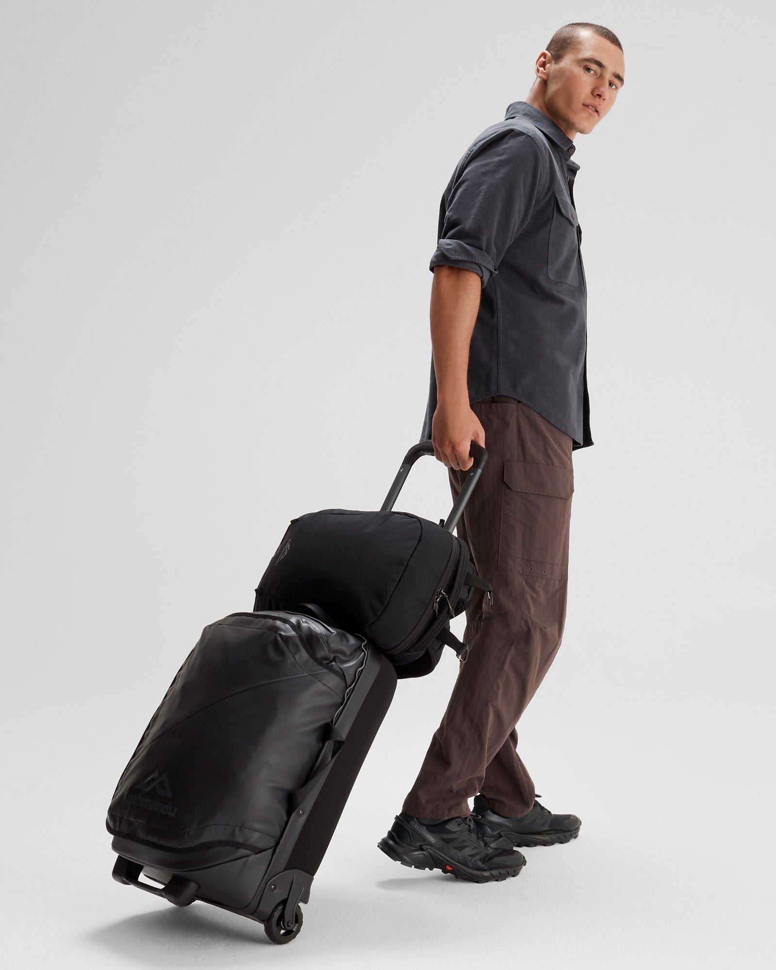 Litehaul Plus 1 v3 12L Backpack - Waterproof Black Stingray Design for Hiking, Travel & Outdoor Adventures