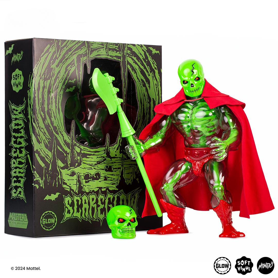 Masters of the Universe Scareglow Soft Vinyl Figure - Necromancer Variant Collectible Toy | Perfect for Display, Gift Giving & He-Man Fans Collection