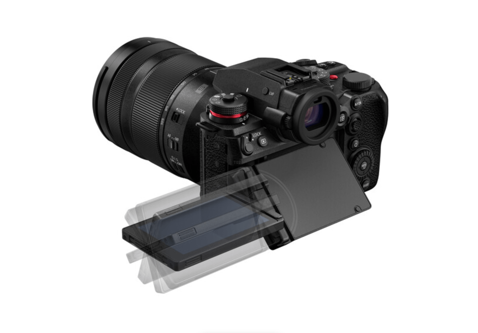 Panasonic LUMIX S1RII Full Frame Mirrorless Camera - 47.3MP High Resolution, 5-Axis Stabilization, 4K Video for Professional Photography & Videography | Perfect for Travel, Wedding, and Landscape Photography