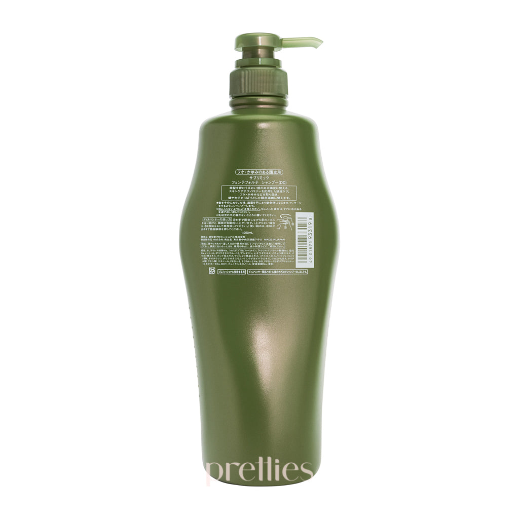 Shiseido SUBLIMIC Fuente Forte Anti-Dandruff Shampoo for Scalp Care - 1000ml Green Formula - Ideal for Dry, Itchy Scalp & Hair Nourishment