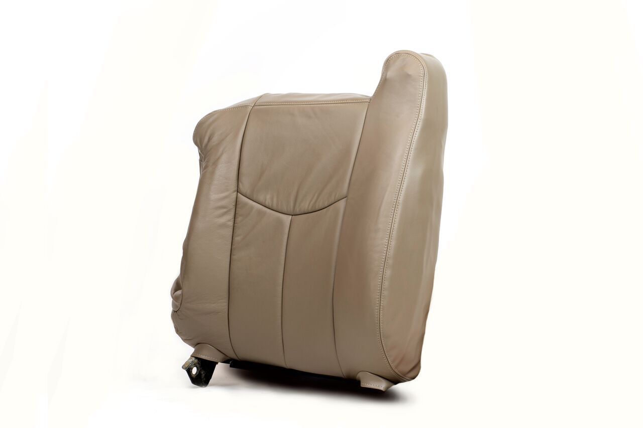 2003-2006 GMC Sierra Seat Covers - Durable Tan Vinyl Bottom & Top Back Seat Protectors for Trucks | Perfect for Work, Off-Road & Family Use