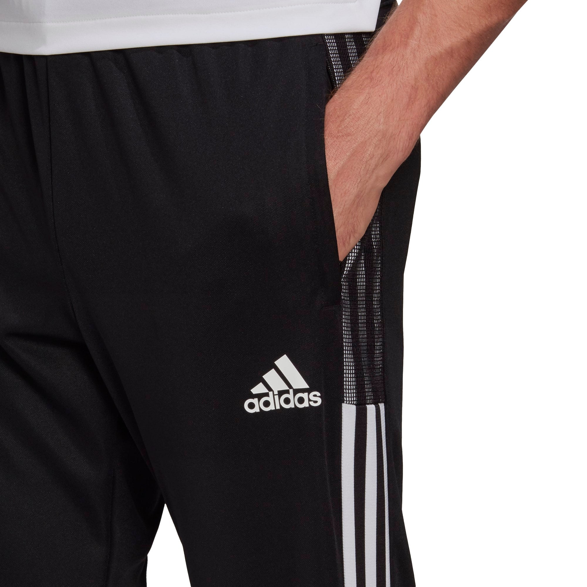 Adidas Tiro 21 Men's Training Pants - Black & White - Performance Soccer & Gym Workout Pants for Athletes & Fitness Enthusiasts