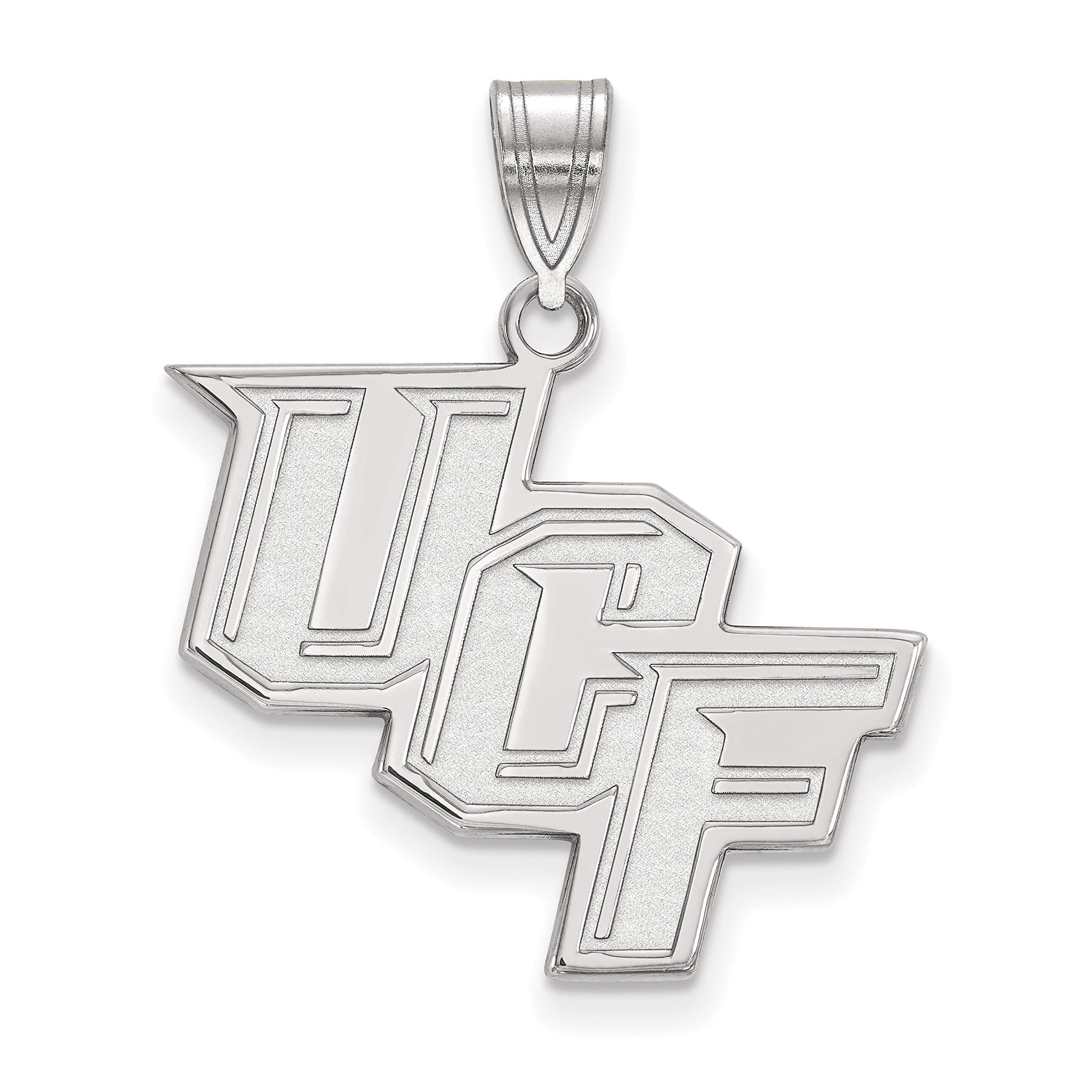 Sterling Silver Central Florida Knights Logo Pendant Necklace - Perfect for School Spirit, Alumni Gifts & Game Day Jewelry
