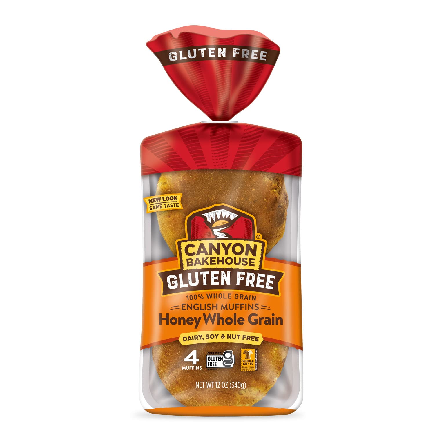 Canyon Bakehouse Gluten Free English Muffins, 12 Oz Pack - Healthy Breakfast Option for Allergies & Celiac Diet | Perfect for Toasting, Sandwiches & Brunch