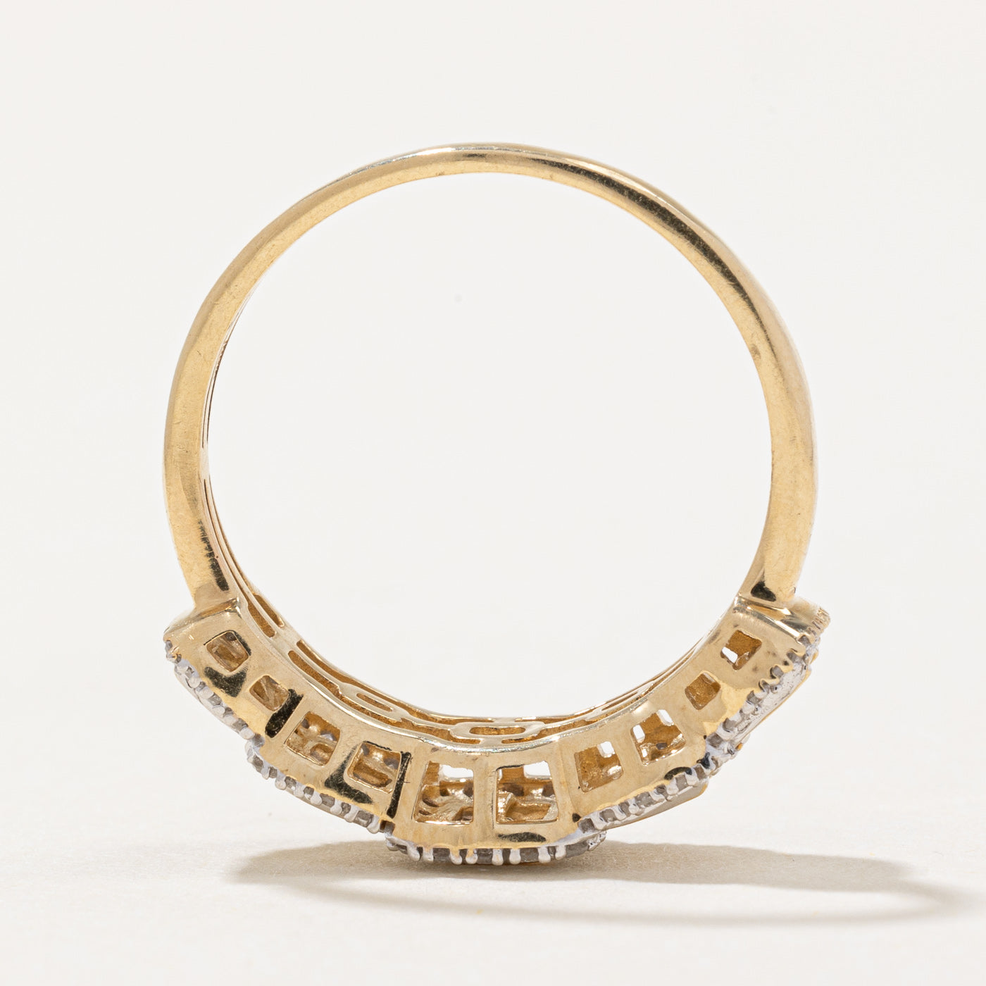 0.59ctw Diamond Cocktail Ring for Women - Size 7.25 | Elegant Statement Jewelry for Parties, Weddings & Special Occasions