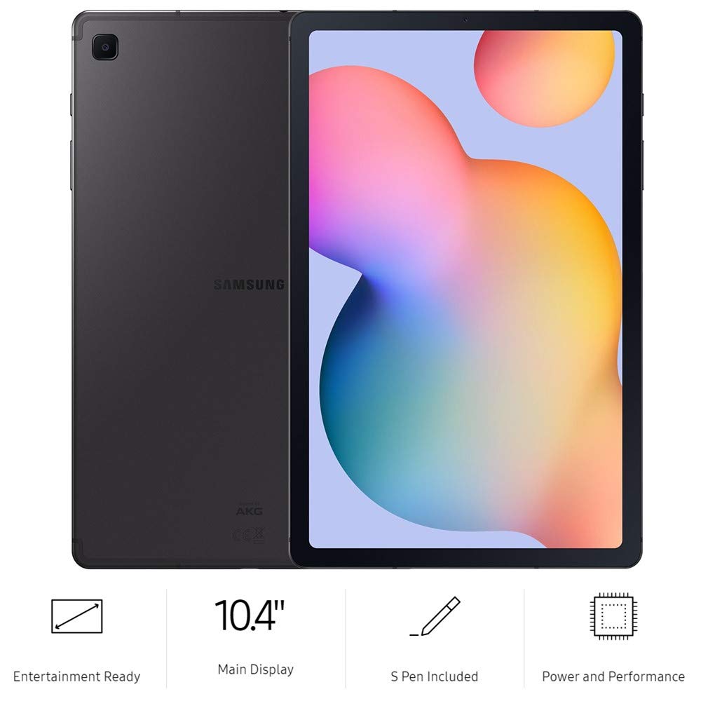 Samsung Galaxy Tab S6 Lite 10.4-inch Android Tablet - 64GB WiFi, Oxford Gray (Renewed) with S Pen Included - Perfect for Students, Artists & Professionals - Model SM-P610NZAAXAR