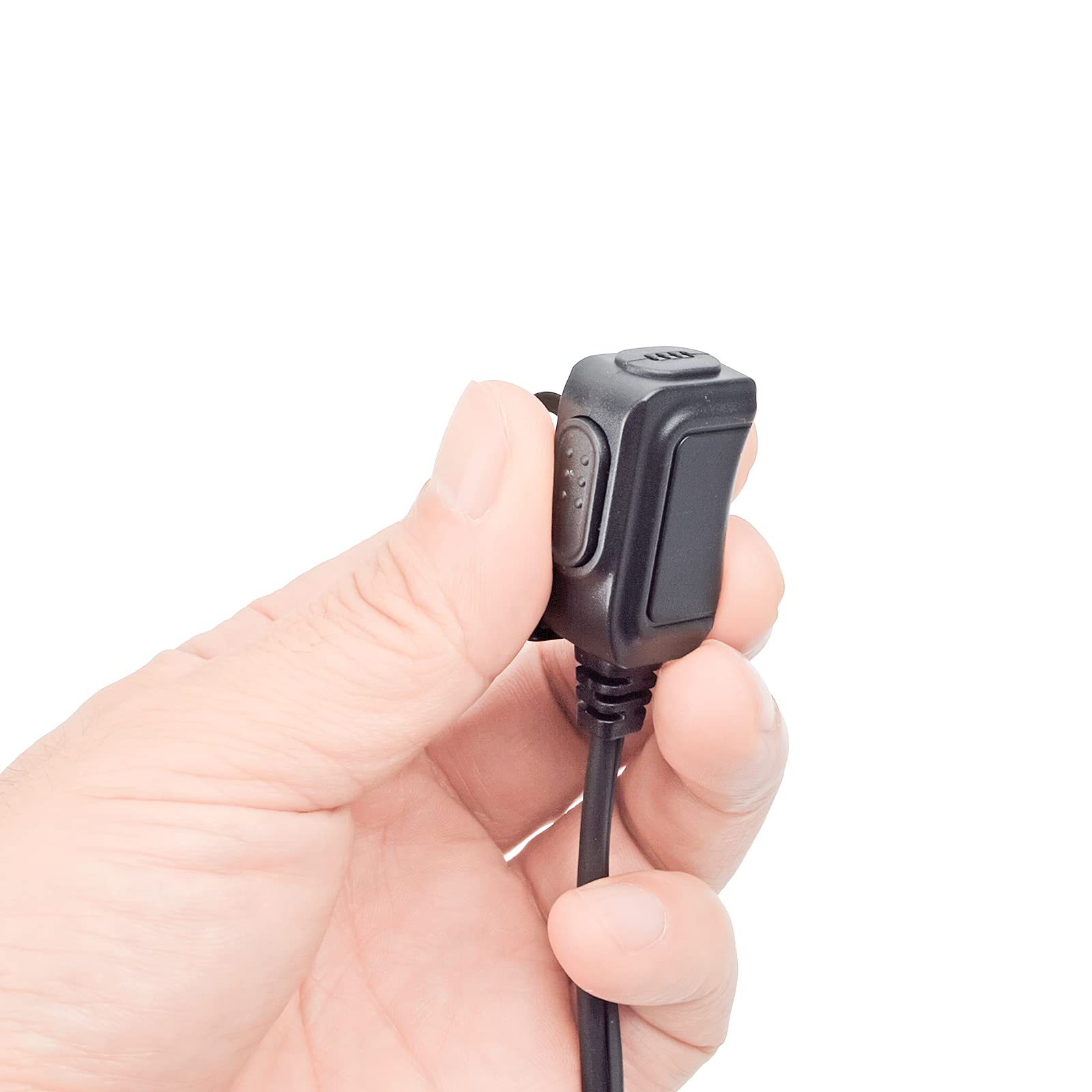 HYSHIKRA 2-Pin Walkie Talkie Earpiece Headset - Compatible with Kenwood, Baofeng UV5R, 888S, UV-82HP, BF-F8HP & Retevis Two Way Radios (2 Pack) - Ideal for Security, Construction, Event Staff & Outdoor Adventures