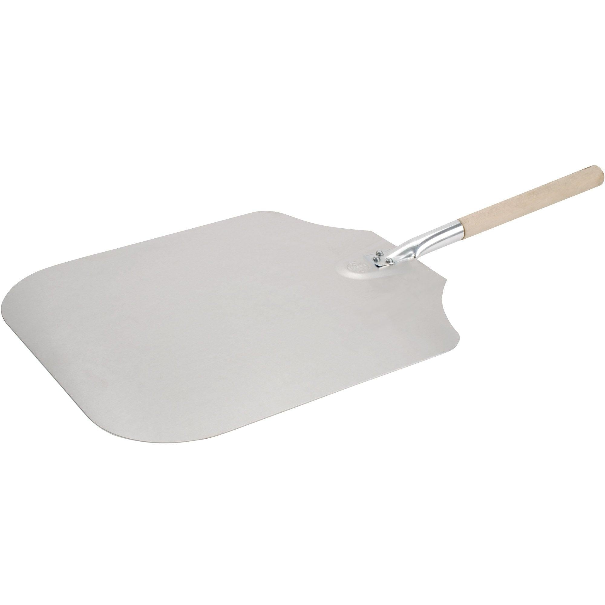 American Metalcraft 3016 16 x 18 Inch Aluminum Pizza Peel with 12 Inch Wooden Handle - Perfect for Home Baking, Restaurants & Outdoor Pizza Ovens