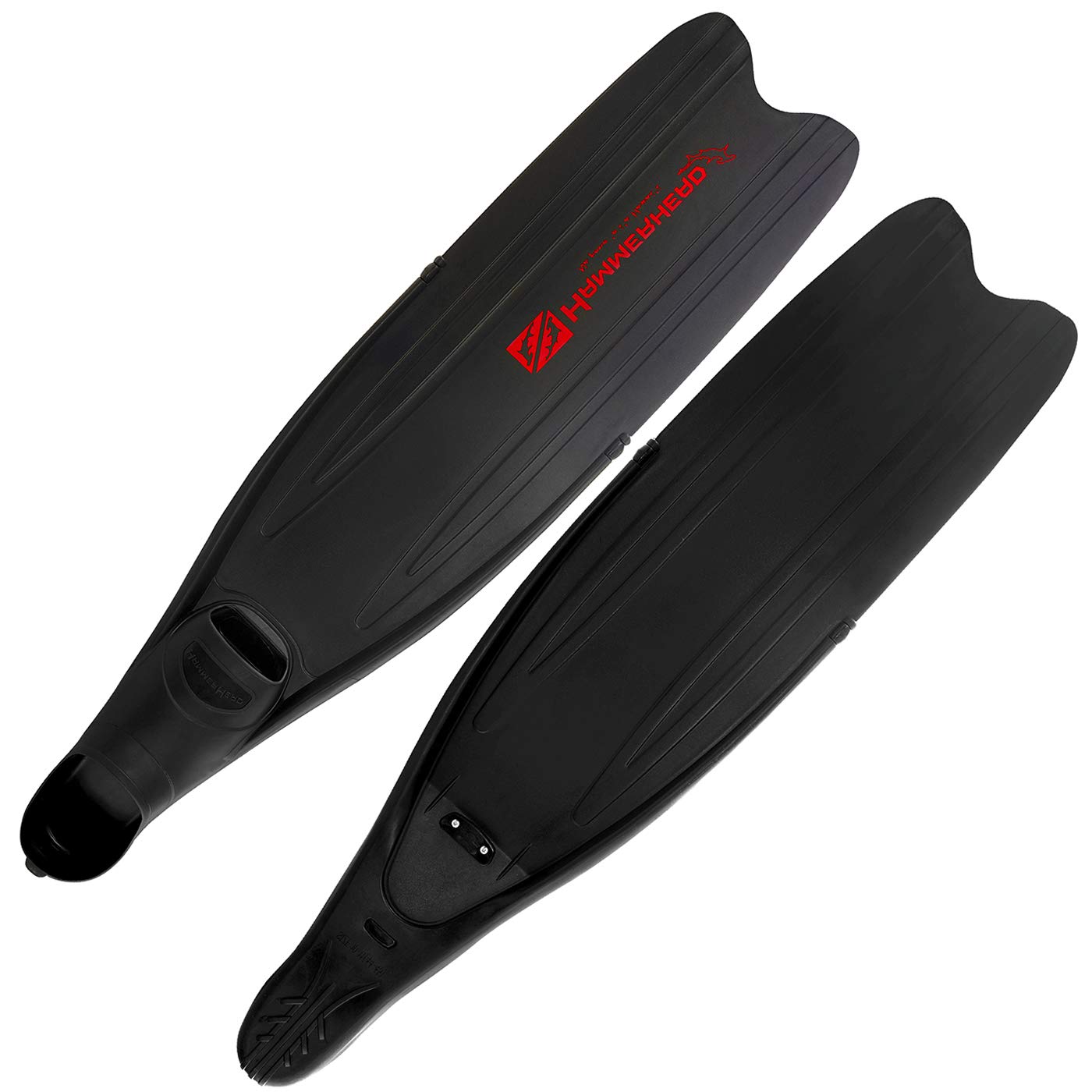 Hammerhead KAUDAL Complete Swim Fins for Scuba Diving, Snorkeling & Swimming - Black - High Performance Fins for Comfort & Speed in Water