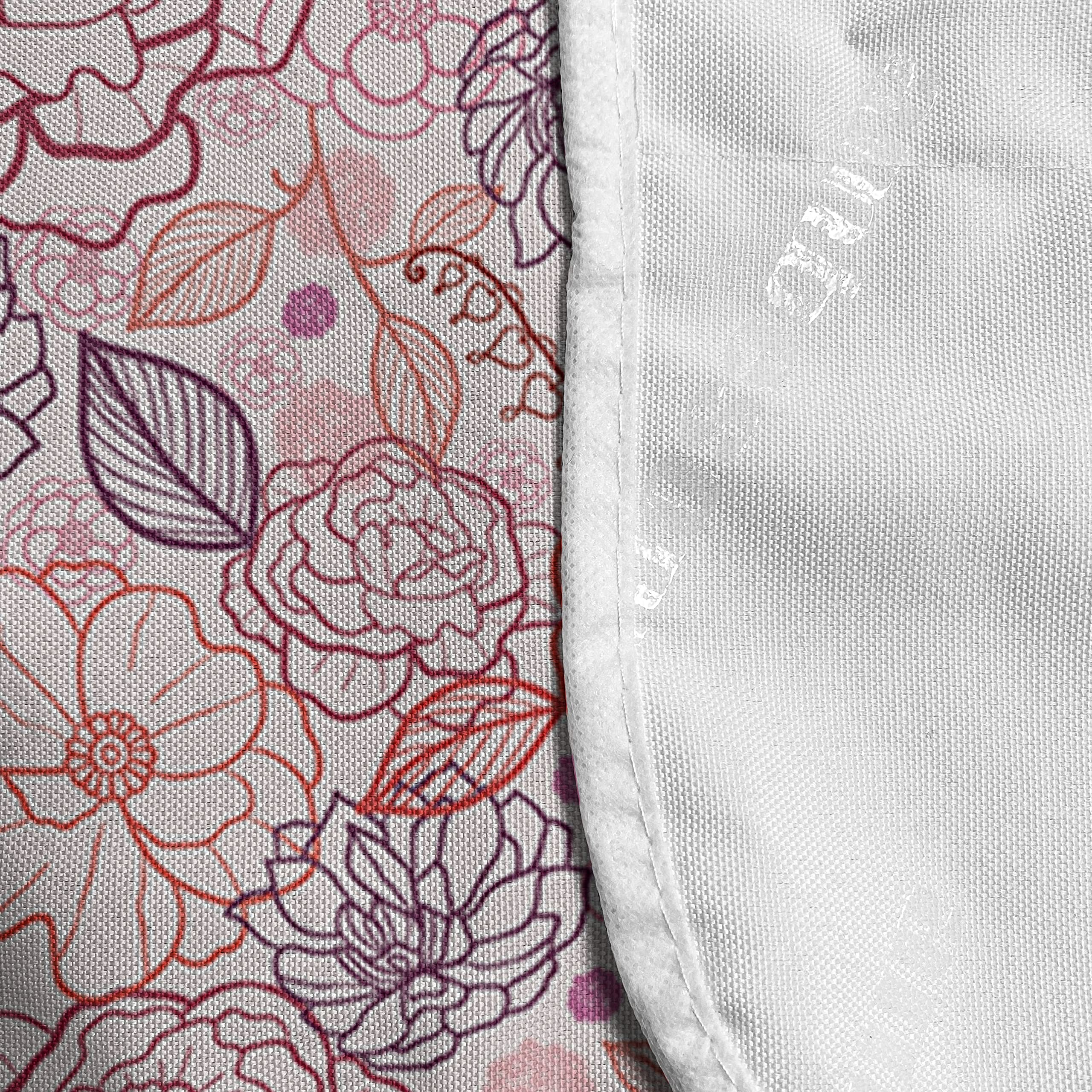 Ambesonne Purple Rose Microwave Cover - Waterproof Kitchen Organizer with Pockets, 36