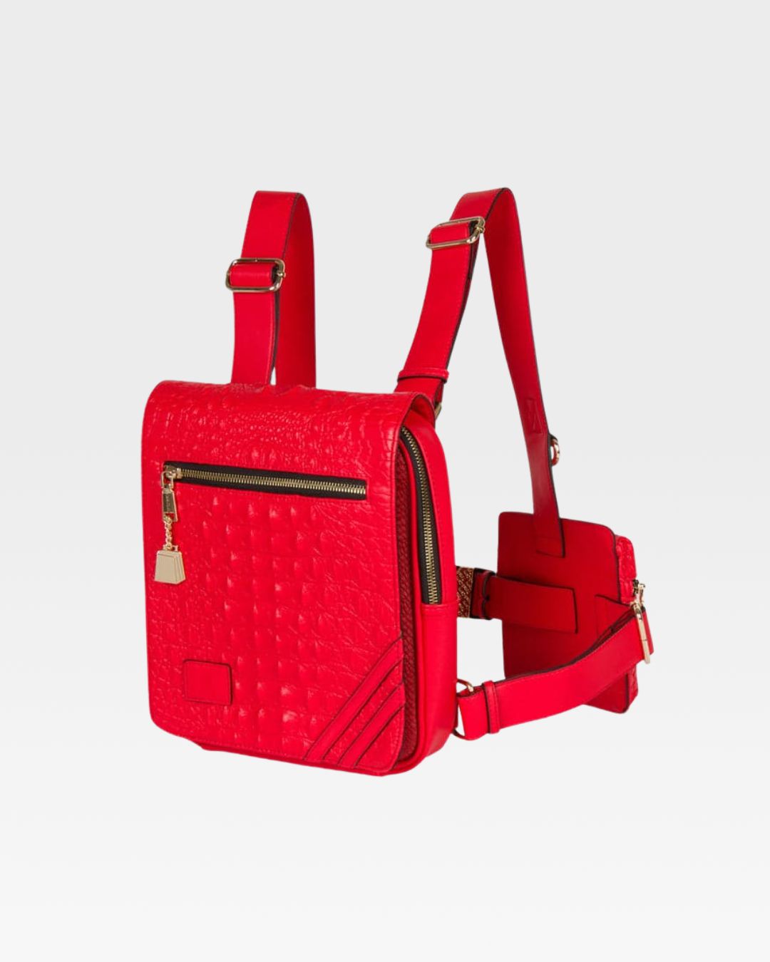 Apollo 2 Chest Bag in Red - Waterproof Crossbody Sling Pack for Hiking, Travel & Everyday Use | Compact Waist Bag for Men & Women