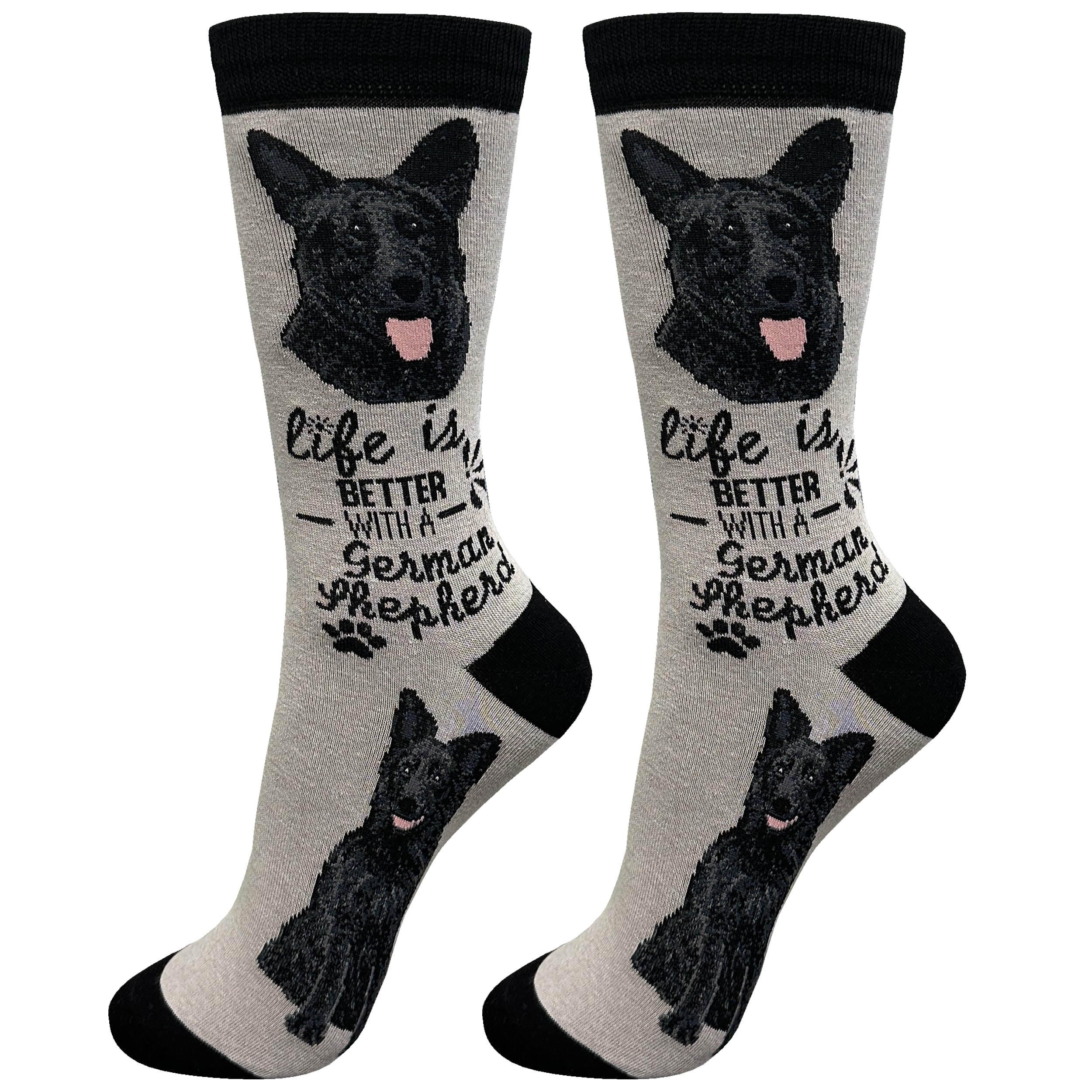 E&S Pets Animal Lover Socks - Cute Dog & Cat Print Crew Socks for Women & Men - Soft Novelty Socks Gift for Pet Owners - Perfect for Casual Wear, Gifts & Pet-Themed Outfits