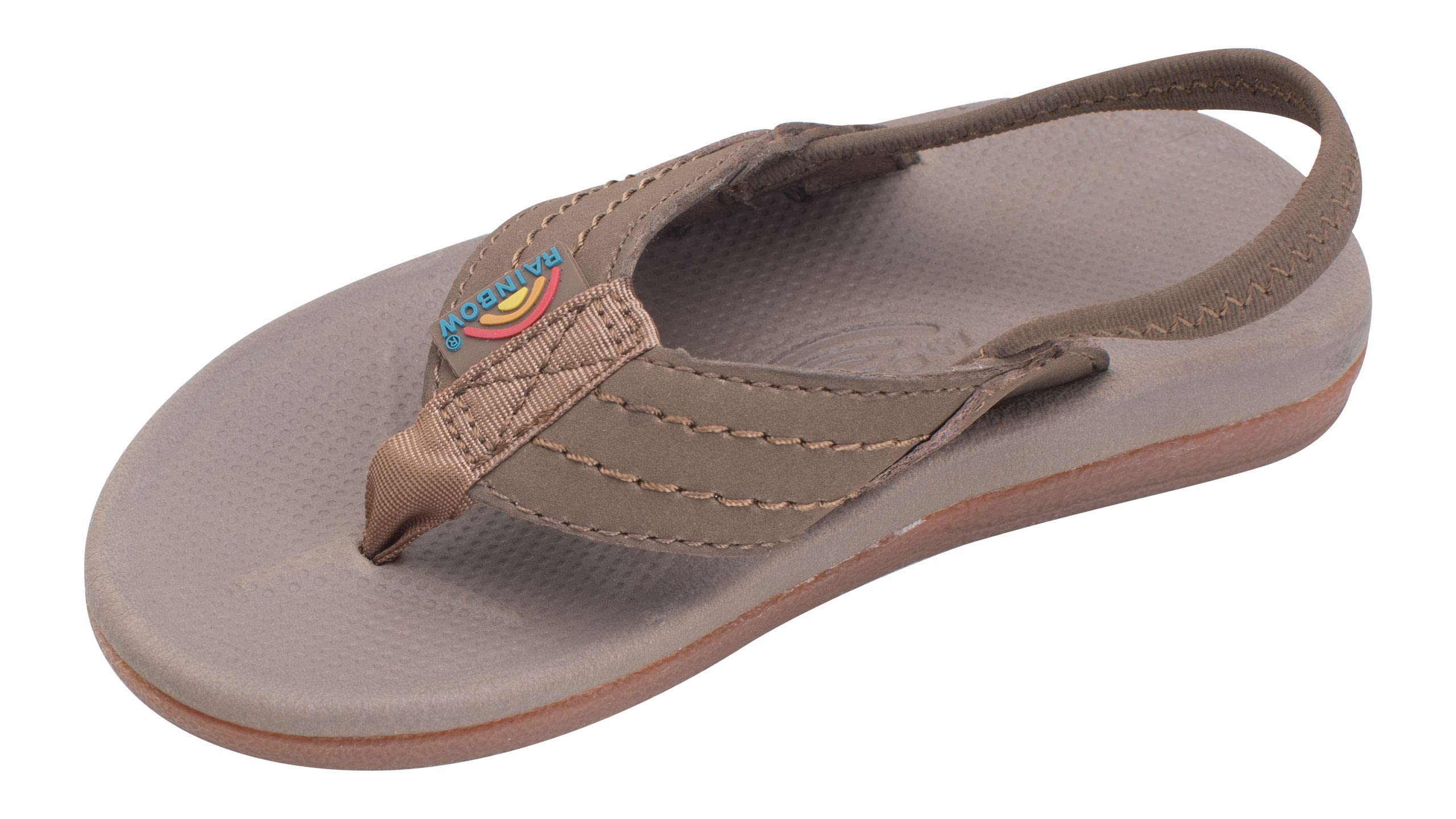 Rainbow Sandals for Kids - Comfortable Cape Molded Rubber Sandals | Durable & Lightweight Beach & Pool Footwear for Boys & Girls