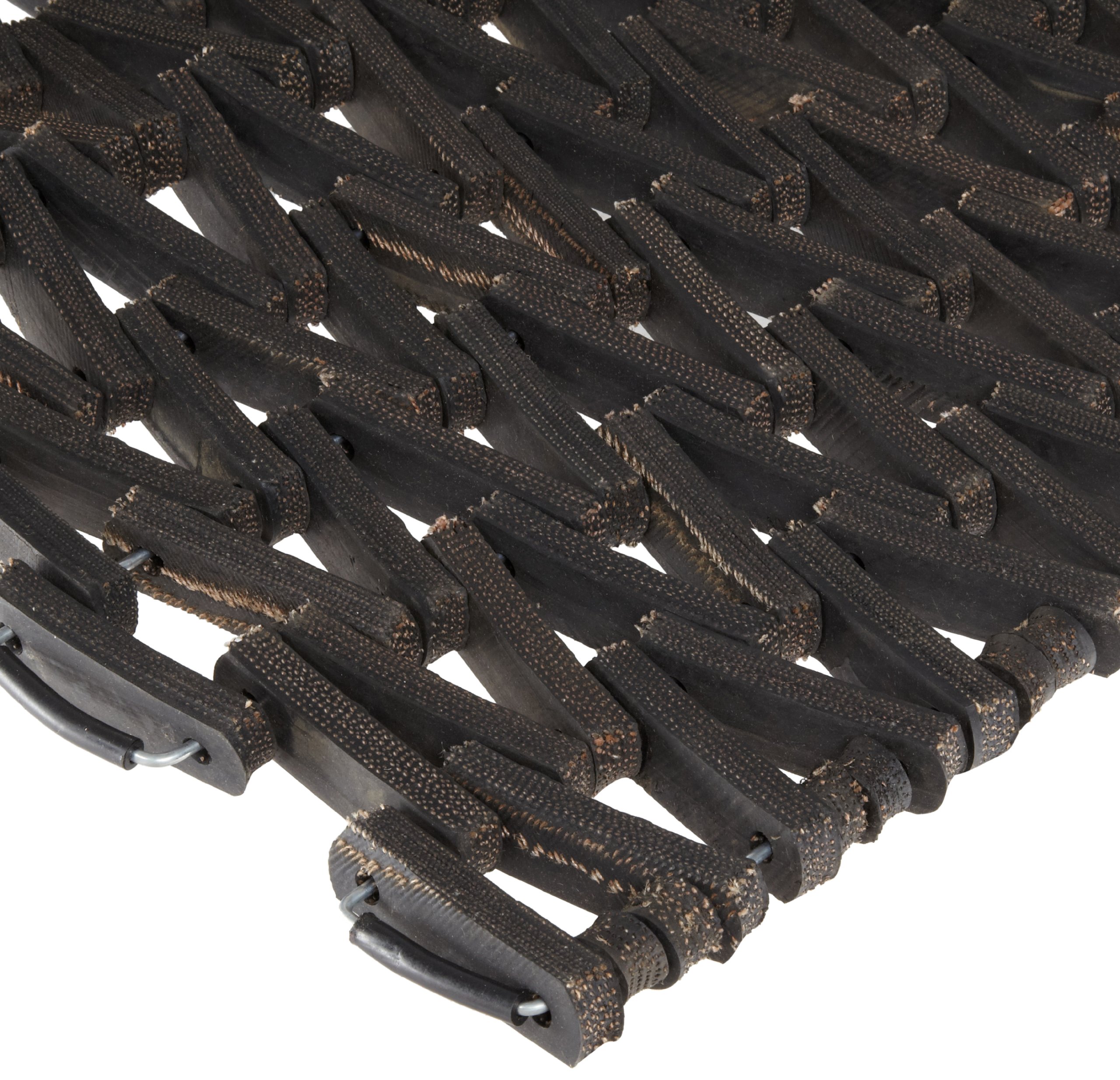 Durable Durite Recycled Tire-Link Outdoor Entrance Mat - Eco-Friendly Herringbone Weave Doormat 14