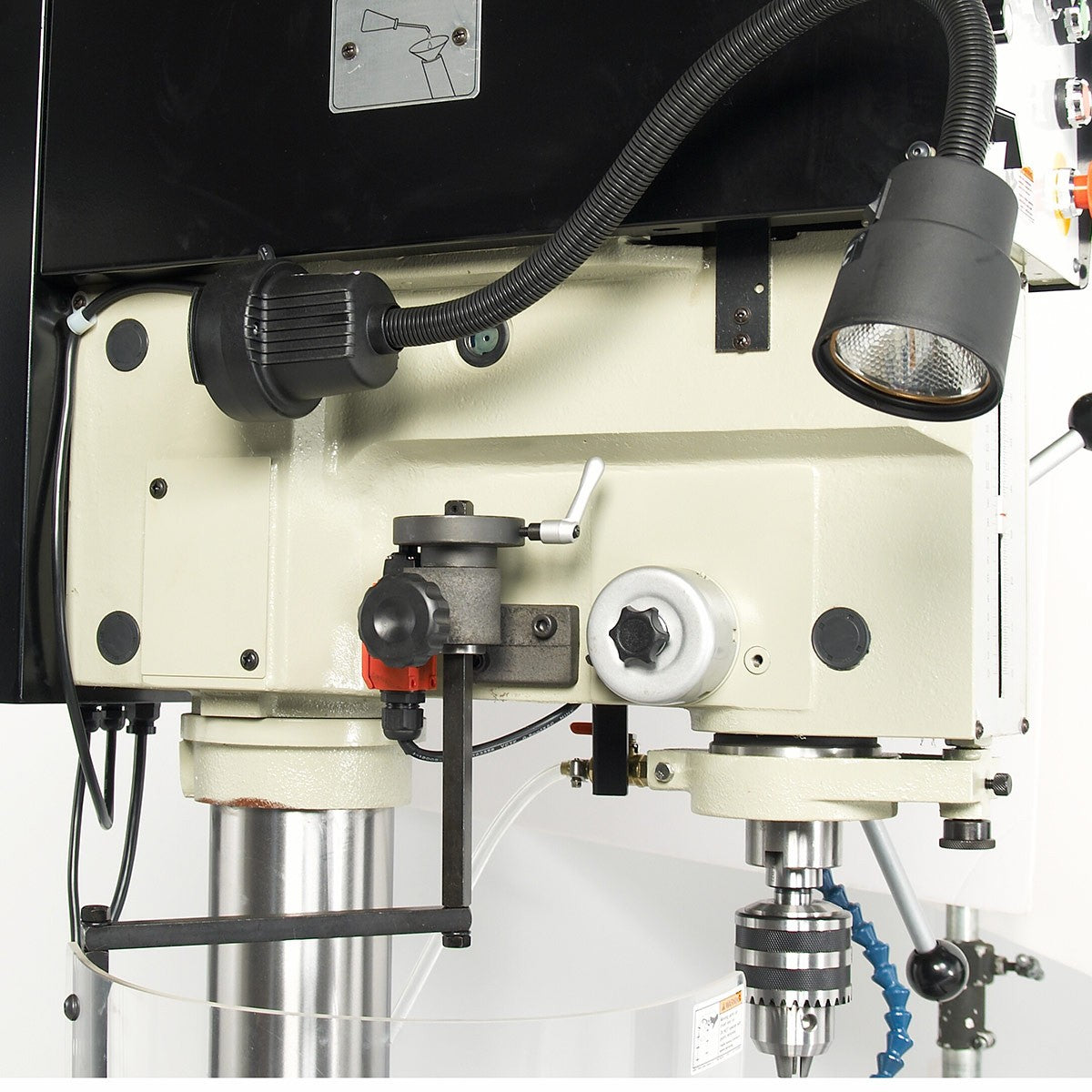 Baileigh Industrial BA9 1002869 DP 1250VS Variable Speed Drill Press - Precision Metal & Wood Drilling for Workshops & DIY Projects