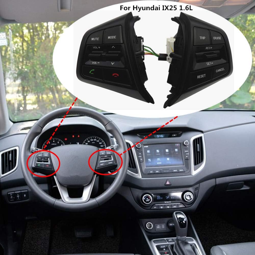Hyundai IX25 Creta 1.6L 2.0L Steering Wheel Cruise Control Buttons with Remote Volume Control - Car Multimedia Accessory (Extension Wire) - Perfect for DIY Car Upgrades & Enhanced Driving Experience