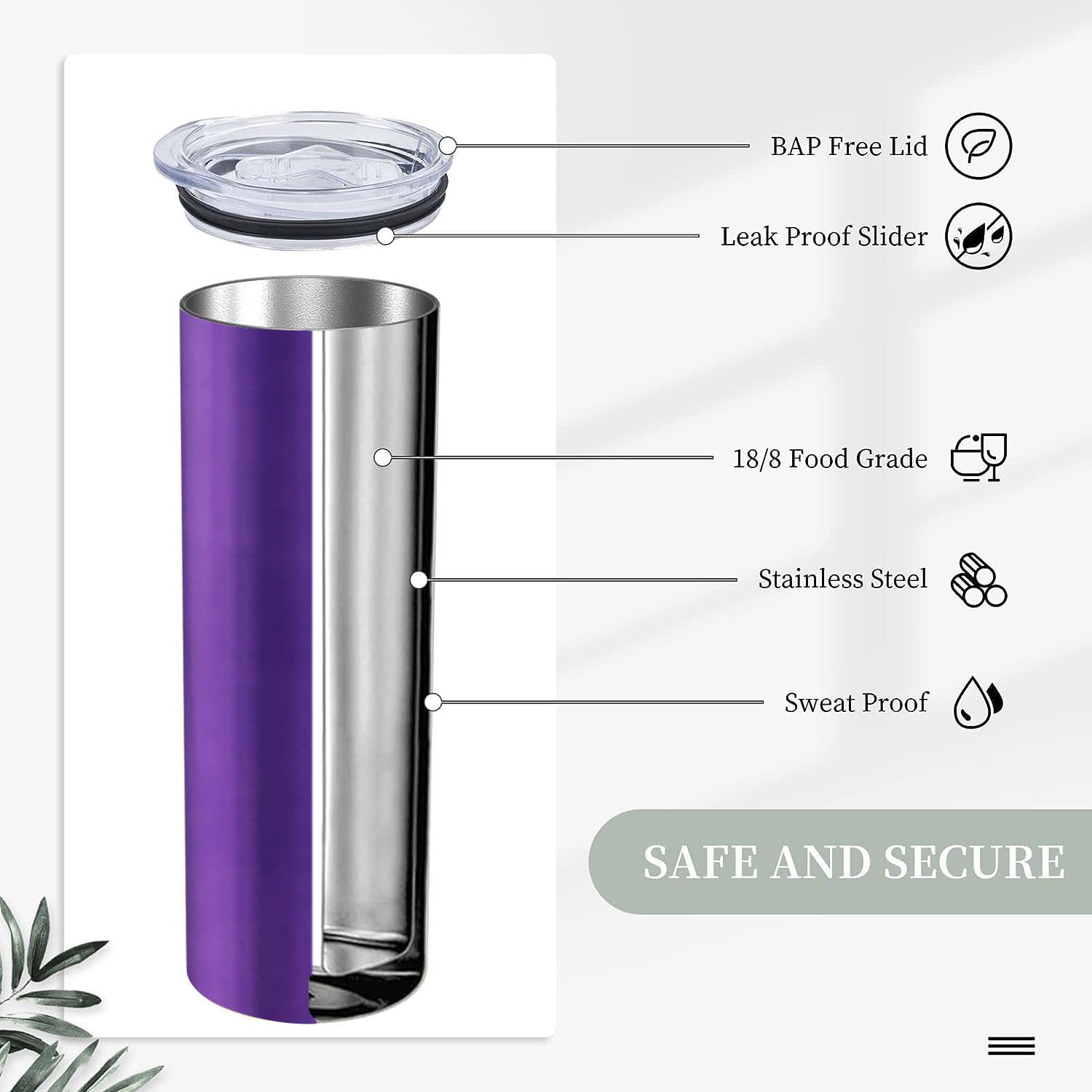 **Personalized Tumbler Cups for Women - Custom Engraved Name & Birth Flower - 20oz Insulated Skinny Tumbler with Lid & Straw - Unique Birthday, Bridesmaid, Valentine's Day Gifts - Perfect for Coffee, Tea & On-the-Go Hydration**