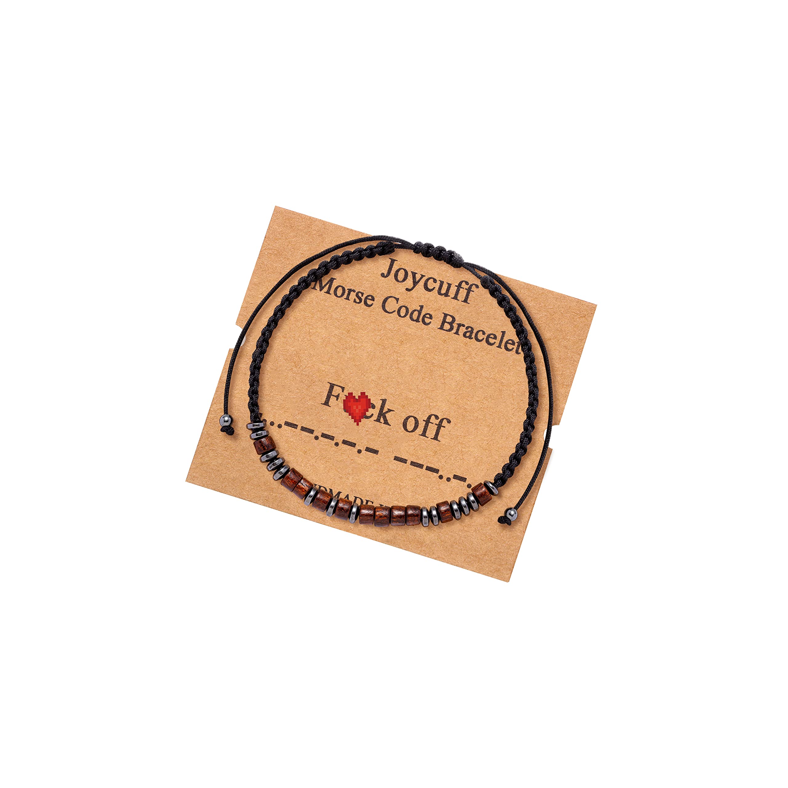JoycuFF Morse Code Bracelets for Women - Personalized Inspirational Jewelry Gift for Her, Daughter, Mom, Dad, Son & Best Friends - Unique Valentines Day, Mother's Day & Graduation Present - Perfect for Daily Wear, Special Occasions & Meaningful Connections