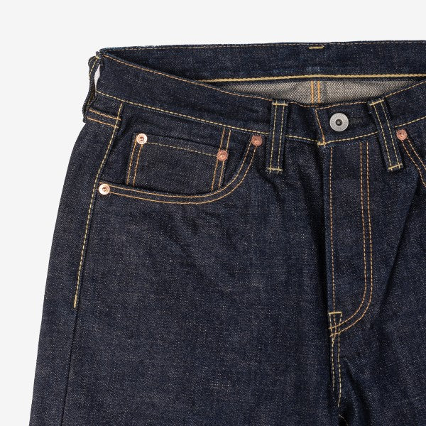 IH 555S 18oz Vintage Selvedge Denim Super Slim Cut Jeans for Men - Indigo Raw Denim, High-Quality Japanese Selvedge, Skinny Fit - Perfect for Casual Wear, Street Style & Vintage Fashion