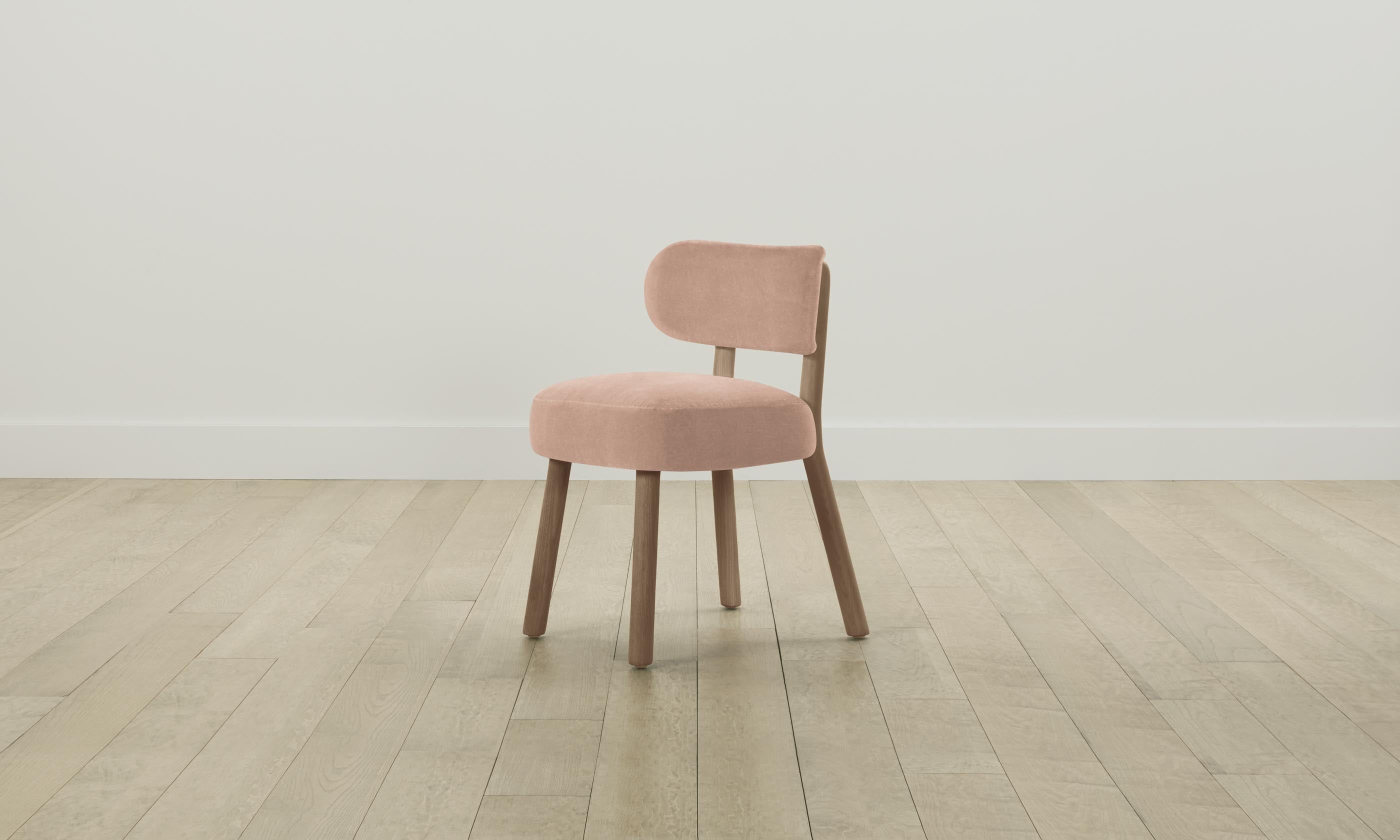 Jane Dining Chair - Performance Velvet Upholstery in Dusty Rose | Elegant Modern Dining Room & Kitchen Seating