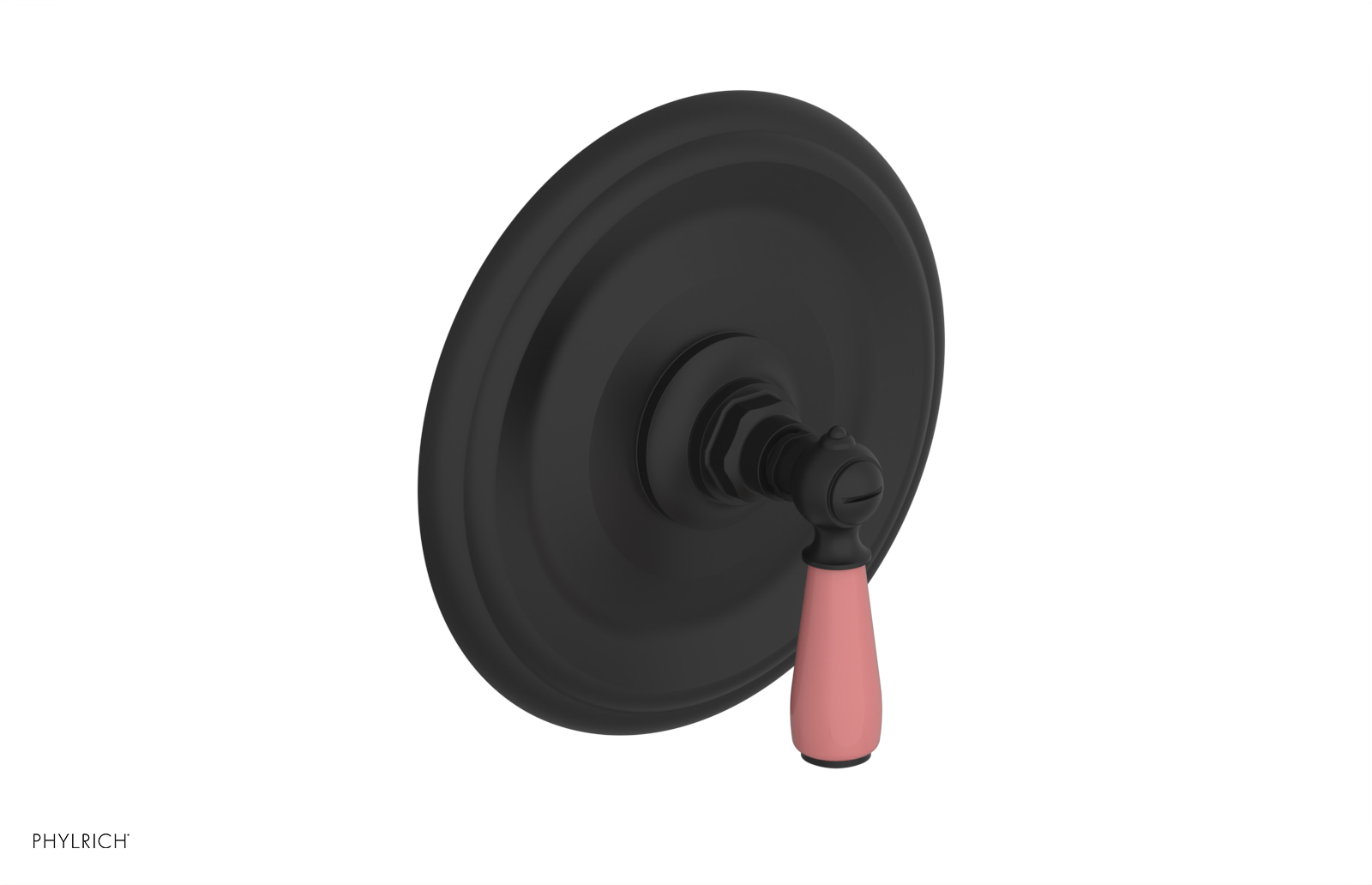 Jamestown Pressure Balance Shower Trim Kit with Pink Accents - 4