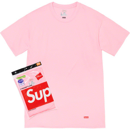 Supreme Hanes Tagless T-Shirts (2 Pack) - Soft Pink Cotton Tees for Men & Women - Perfect for Casual Wear, Gym, and Everyday Comfort