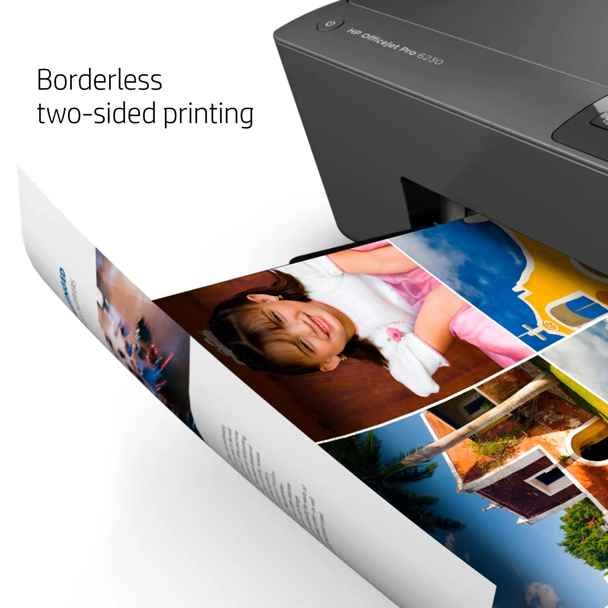HP OfficeJet Pro 6230 Wireless All-in-One Printer | 18ppm Black & 10ppm Color | Duplex Printing | Mobile & Cloud Printing | Compatible with HP Smart App | Ideal for Home Office & Small Business (Renewed) E3E03A