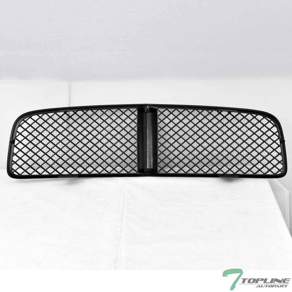 R&L Racing Black Honeycomb Sport Mesh Front Grill Compatible with 2006-2010 Dodge Charger | Hood & Bumper Replacement | Upgrade Your Car's Style for Street Racing & Car Shows
