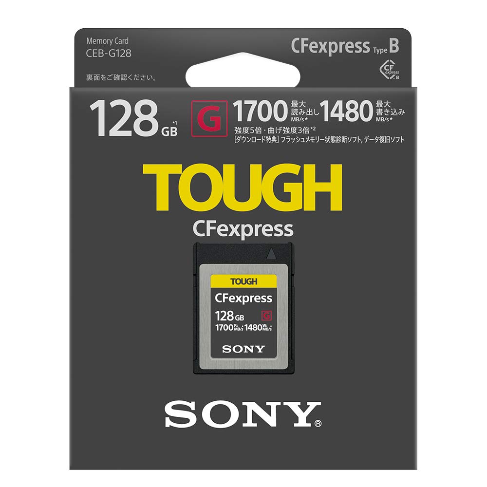 Sony CEB-G128 128GB XQD Memory Card - High-Speed Performance for Professional Cameras & 4K Video Recording - Perfect for Sony, Nikon & Canon DSLRs