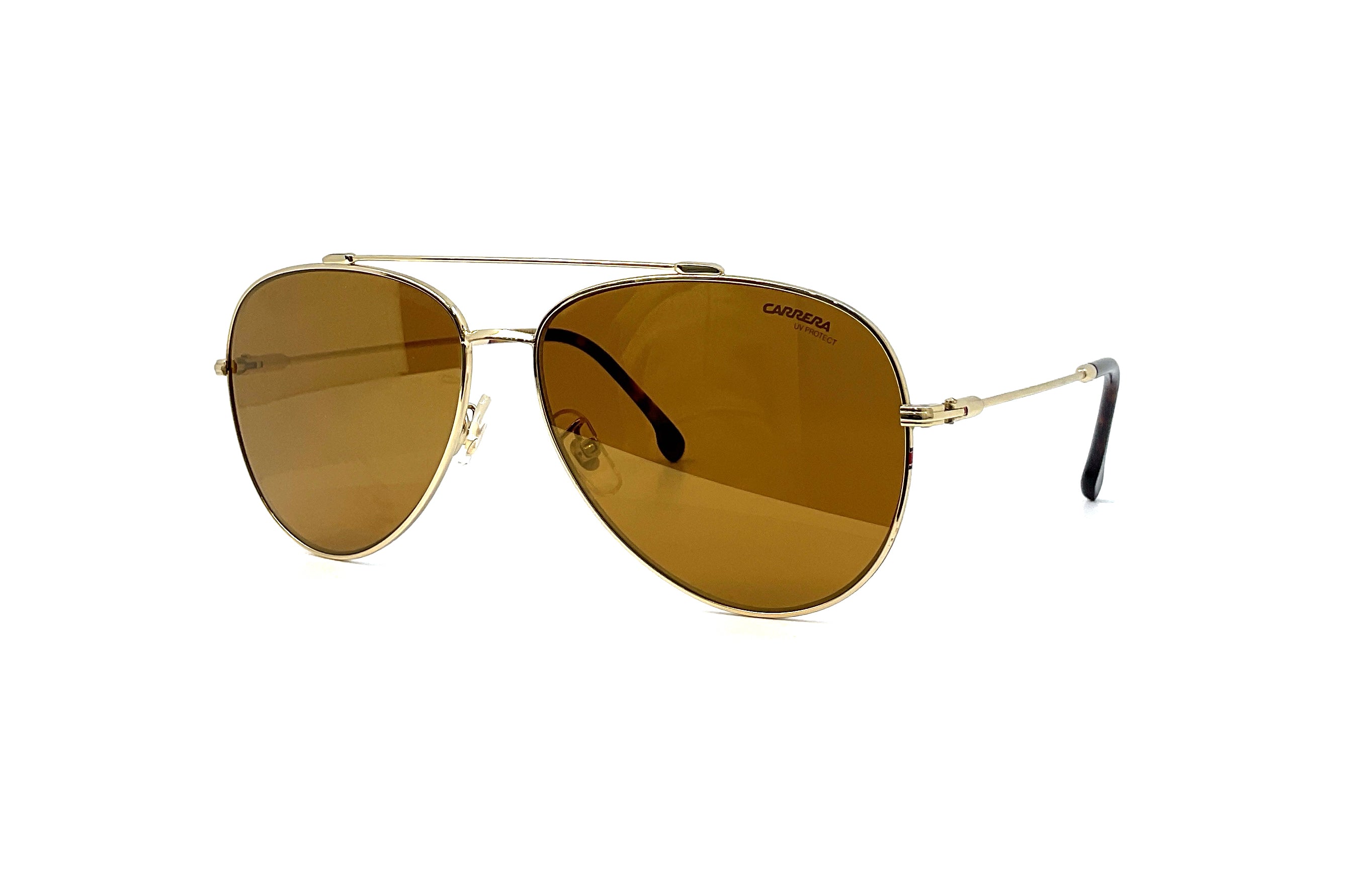 Carrera 183/F/S Gold Sunglasses - Polarized Aviator Sunglasses for Men & Women - UV Protection for Driving, Outdoor & Fashion Use