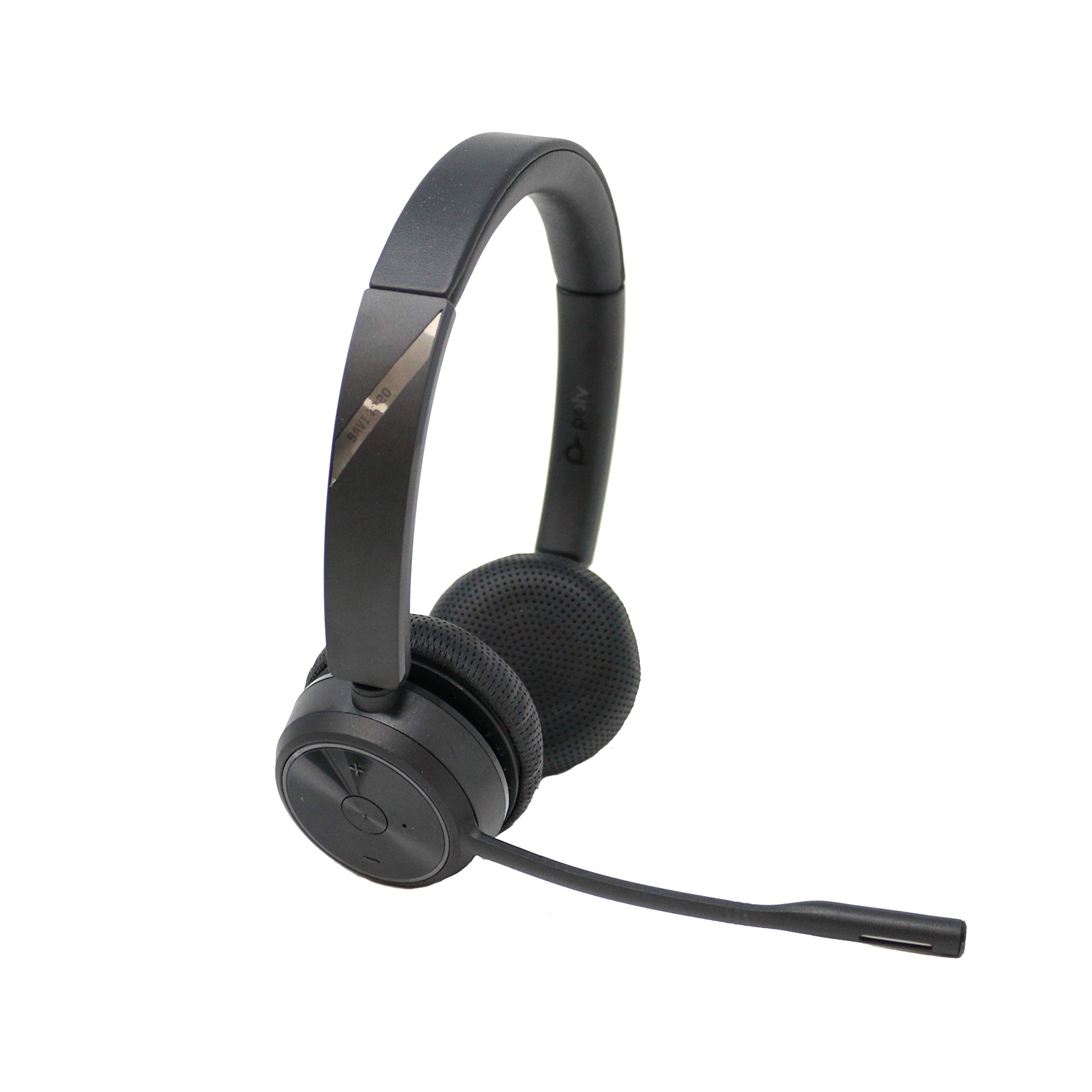 Plantronics Savi 7220 Wireless Office Headset with Dual Speaker - Compatible with Desk Phones & Headset Advisor Wipe - Perfect for Business Calls, Remote Work & Customer Service