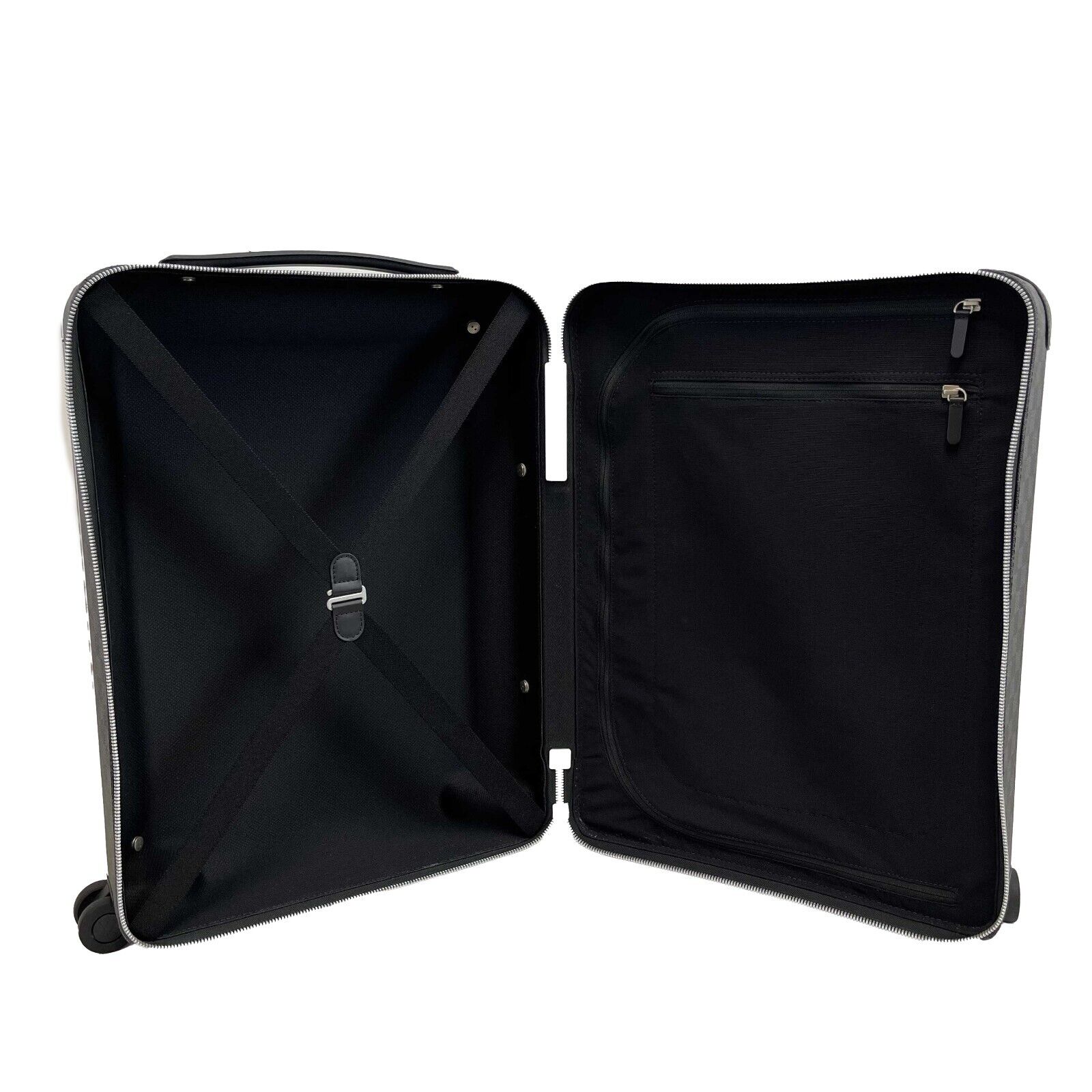 Louis Vuitton Horizon 55 Suitcase - Black Grey Damier Graphite Canvas Luggage for Business Travel & Luxury Vacations