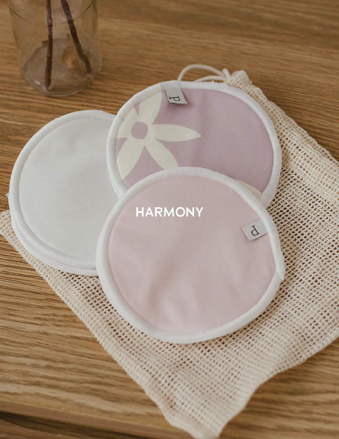 Pekpi Reusable Bamboo Nursing Pads - 3 Pack Washable Breastfeeding Pads for Comfortable & Leak-Proof Protection - Perfect for Nursing Moms at Home or Work