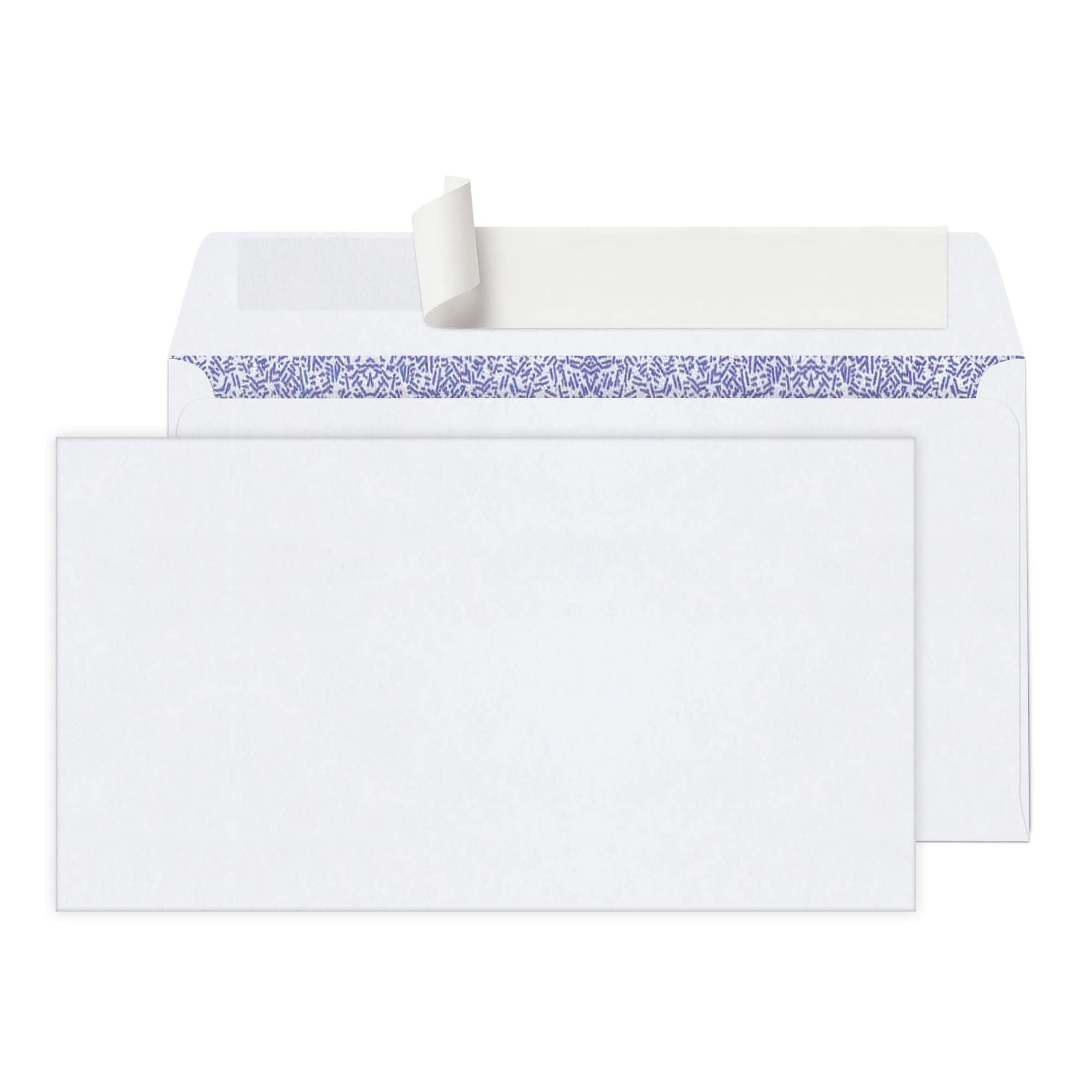 Office Depot Clean Seal(TM) Security Envelopes - #6 3/4 Size (3 5/8 x 6 1/2 Inches) - White, 100-Pack (Item 78185) - Perfect for Mailing Checks, Documents & Confidential Papers