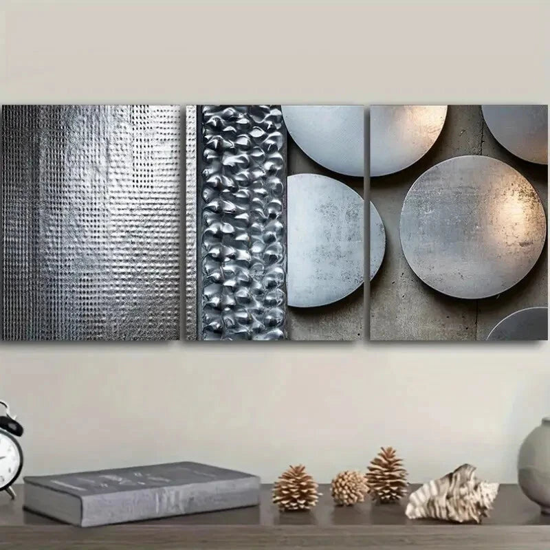 3-Piece Art Deco Classic Modern Style Wall Art Set - Framed Canvas 40x60cm (16x24 Inches) - High Quality Print - 100% Australian Made - Ready to Hang - Perfect for Living Room, Bedroom & Office Decor