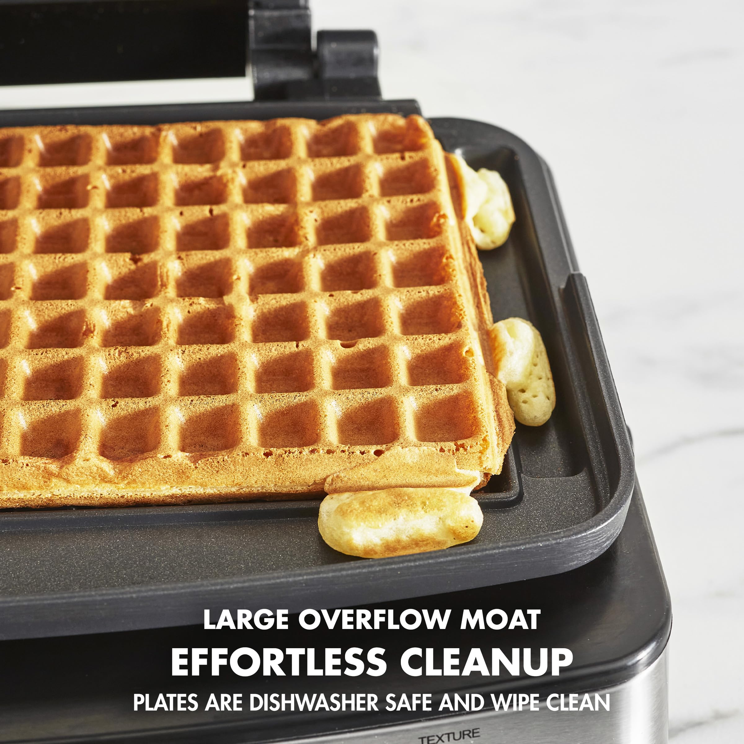 **GreenPan Elite 2-Square Belgian & Classic Waffle Maker – Healthy Ceramic Nonstick, Dishwasher Safe, Adjustable Browning Control – Perfect for Breakfast, Brunch & Family Gatherings – Black**