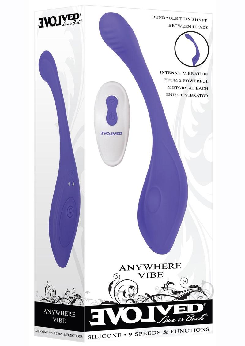 Remote Control Vibrator - Rechargeable Purple Adult Toy for Couples, Long Distance Play & Discreet Use at Home or Travel