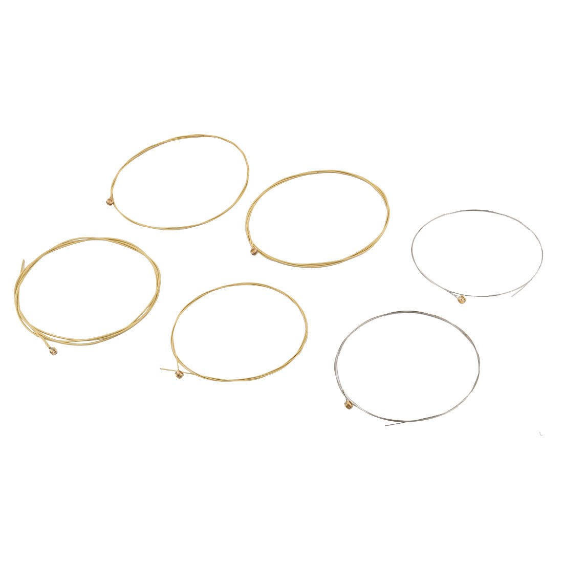 uxcell 6-Pack Acoustic Guitar Strings - Steel Replacement Set for Beginners | Perfect for Folk Music Practice & Guitar Maintenance