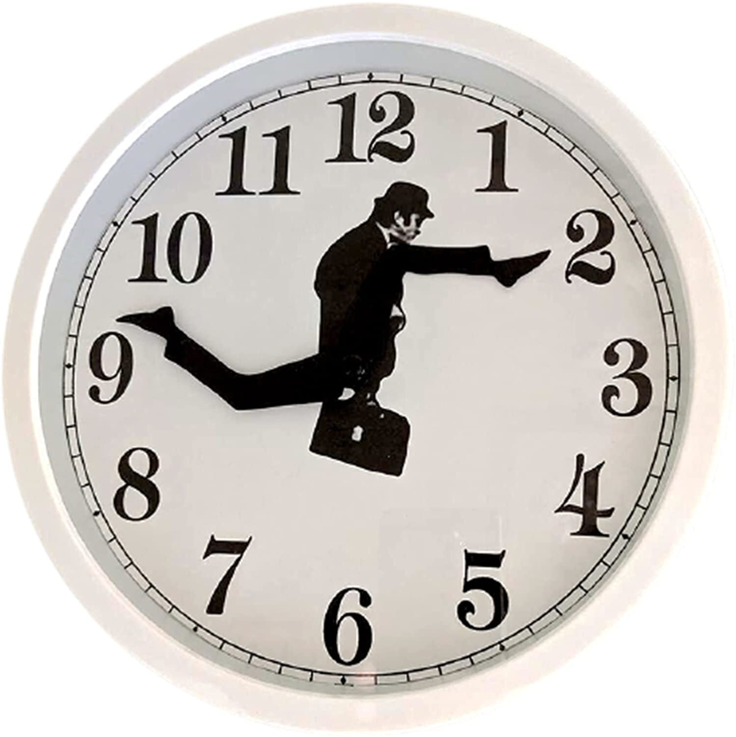 Monty Python Silly Walks Wall Clock - Silent Non-Ticking Home Decor for Living Room, Bedroom & Office | Unique Gift Idea for Fans