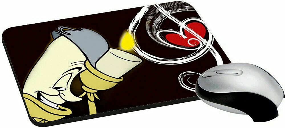 Light Love Printed Mouse Pad - Multicolor Anti-Skid Rectangular Desk Mat (7.2x8 inches) for Office, Gaming & Home Computer Use