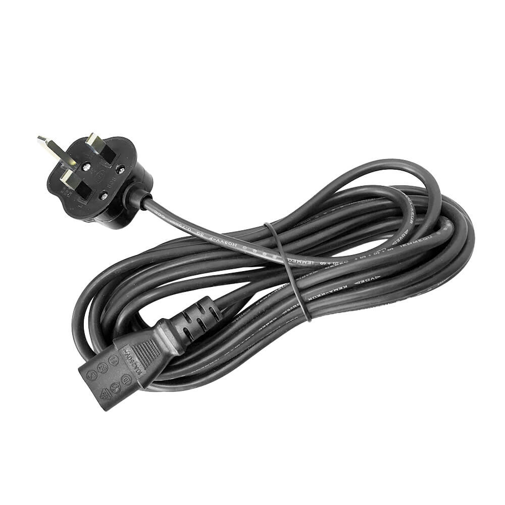 5m IEC320 Kettle Power Cord with UK Type G 3 Pin Plug & 13A Fuse - Replacement Cable for Electric Kettles, Coffee Makers & Small Appliances - Perfect for Home, Office & Kitchen Use
