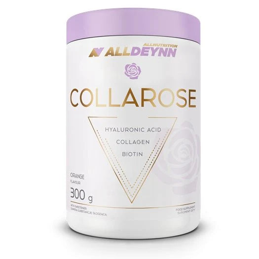 Allnutrition AllDeynn Collarose Collagen Peptides Powder 300g - Supports Skin, Hair & Joint Health - Perfect for Smoothies, Coffee & Baking