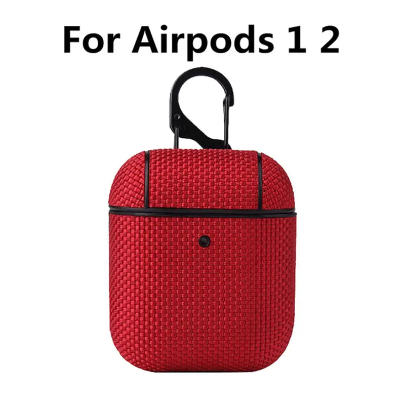 Premium AirPod 1st & 2nd Generation Protective Case - Soft Textile Cover with Precise Cutouts for Charging | Perfect for Gym, Travel & Everyday Use