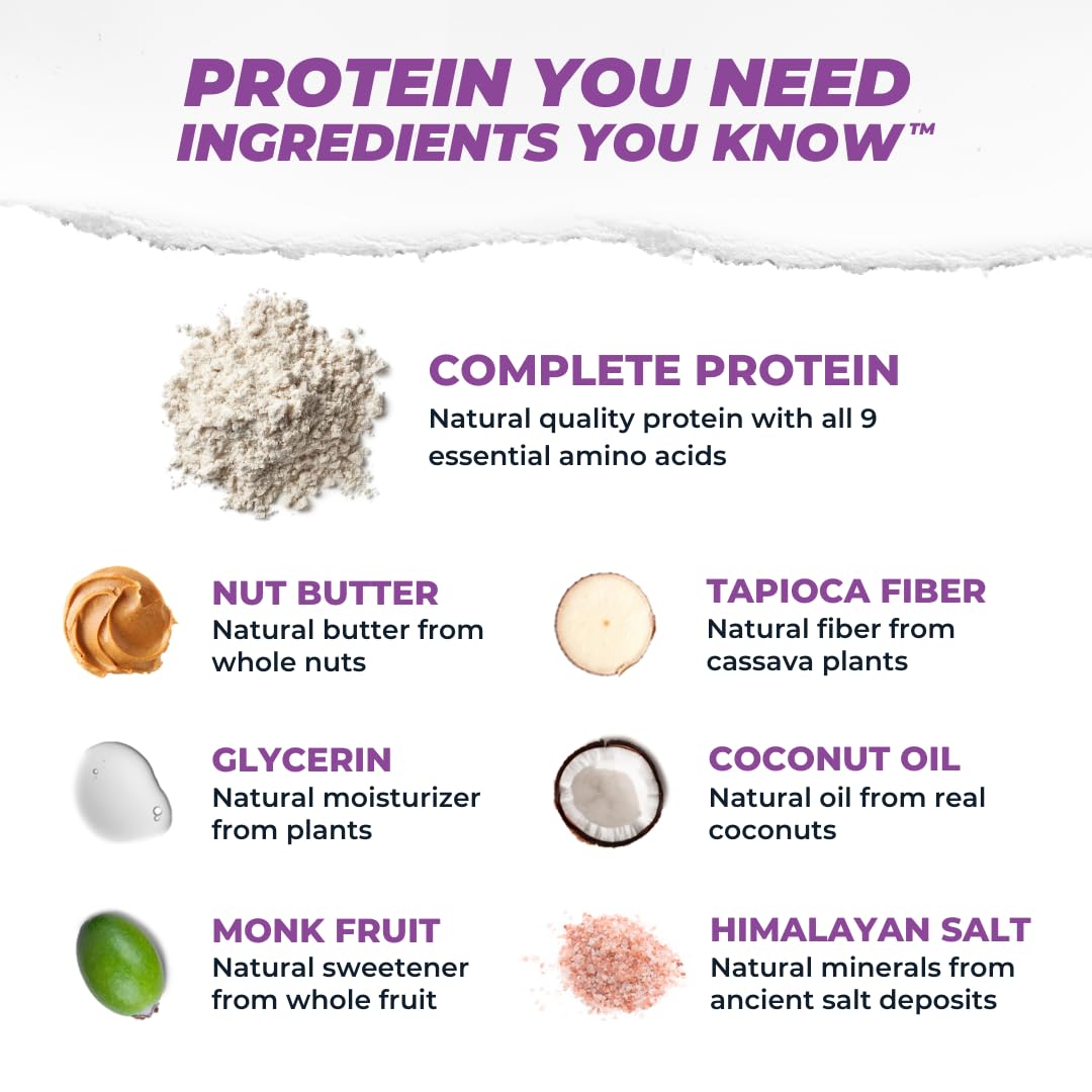 Atlas Protein Bar - High Protein Snack with 20g Protein, 1g Sugar, Gluten Free, Clean Ingredients - Dark Chocolate Almond Flavor (12 Count Pack) - Perfect for Post-Workout Recovery, Healthy On-the-Go Snacking & Weight Management
