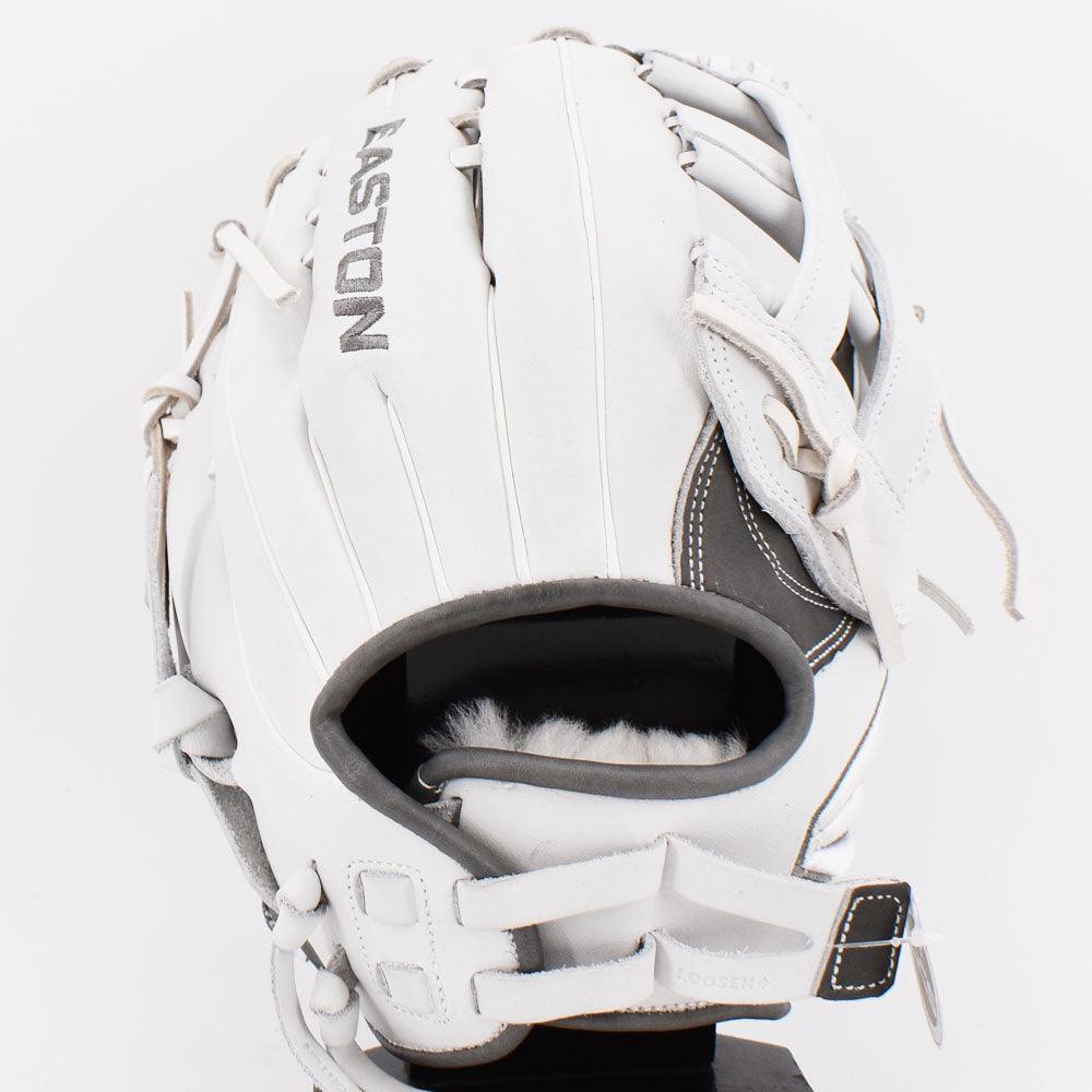 Easton Small Batch No. 59 Slowpitch Softball Glove - Gray/White - Perfect for Adult League Games & Training Practice
