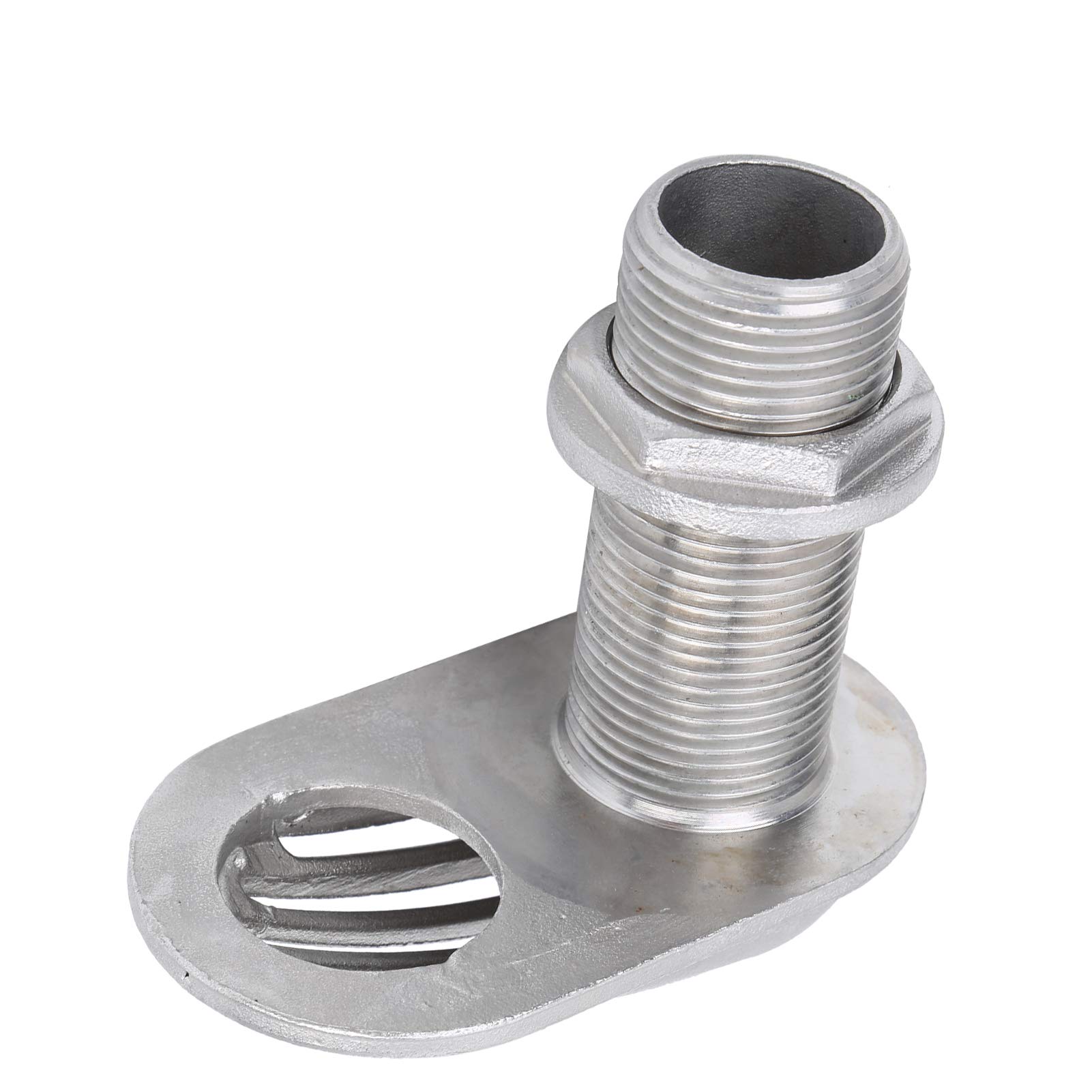 Alomejor 316 Stainless Steel Marine Boat Intake Strainer - Thru-Hull Water Pickup Filter Scoop for Boats, Yachts, Kayaks | Saltwater & Freshwater Use | Engine Cooling & Bilge Pump Protection