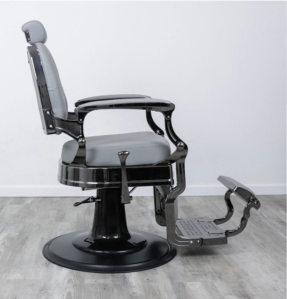 Professional Barber Chair for Salon & Home Use - Heavy Duty Hydraulic Styling Chair with Adjustable Height & Reclining Back - Perfect for Haircuts, Shaves & Styling