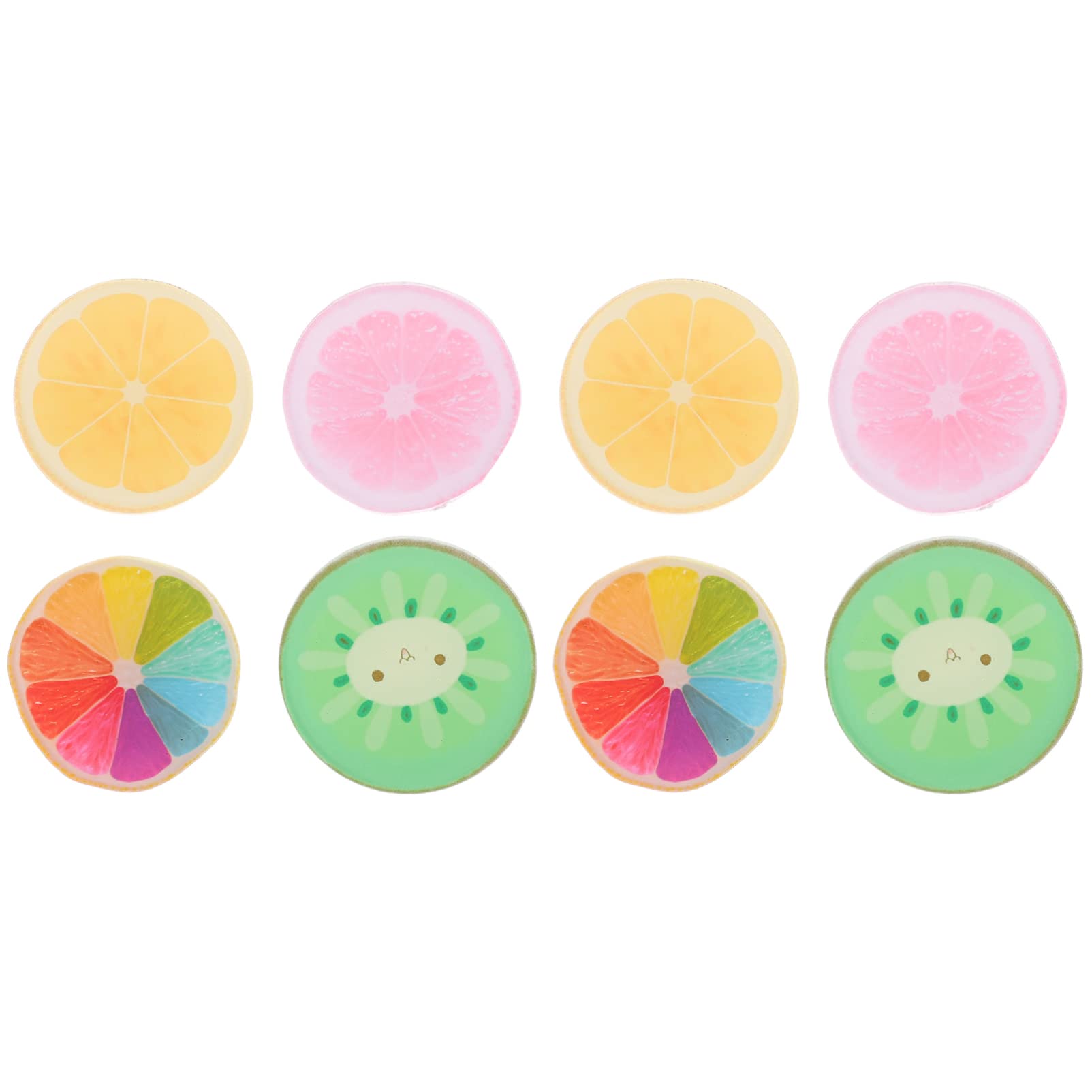 8pcs Funny Fruit Fridge Magnets - Rubber Refrigerator & Whiteboard Stickers for Kitchen, Office, Christmas Decor | Cute Fruit-Shaped Magnetic Stickers for Home, School & Gift Use